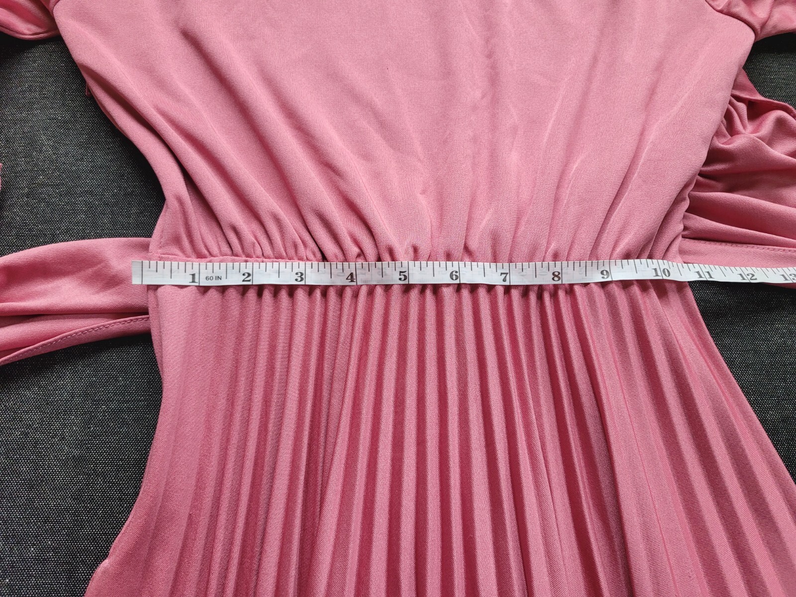 Vintage 70&rsquo;s Greek Goddess Dress Rose Pink Evening Gown Retro Size S/M
