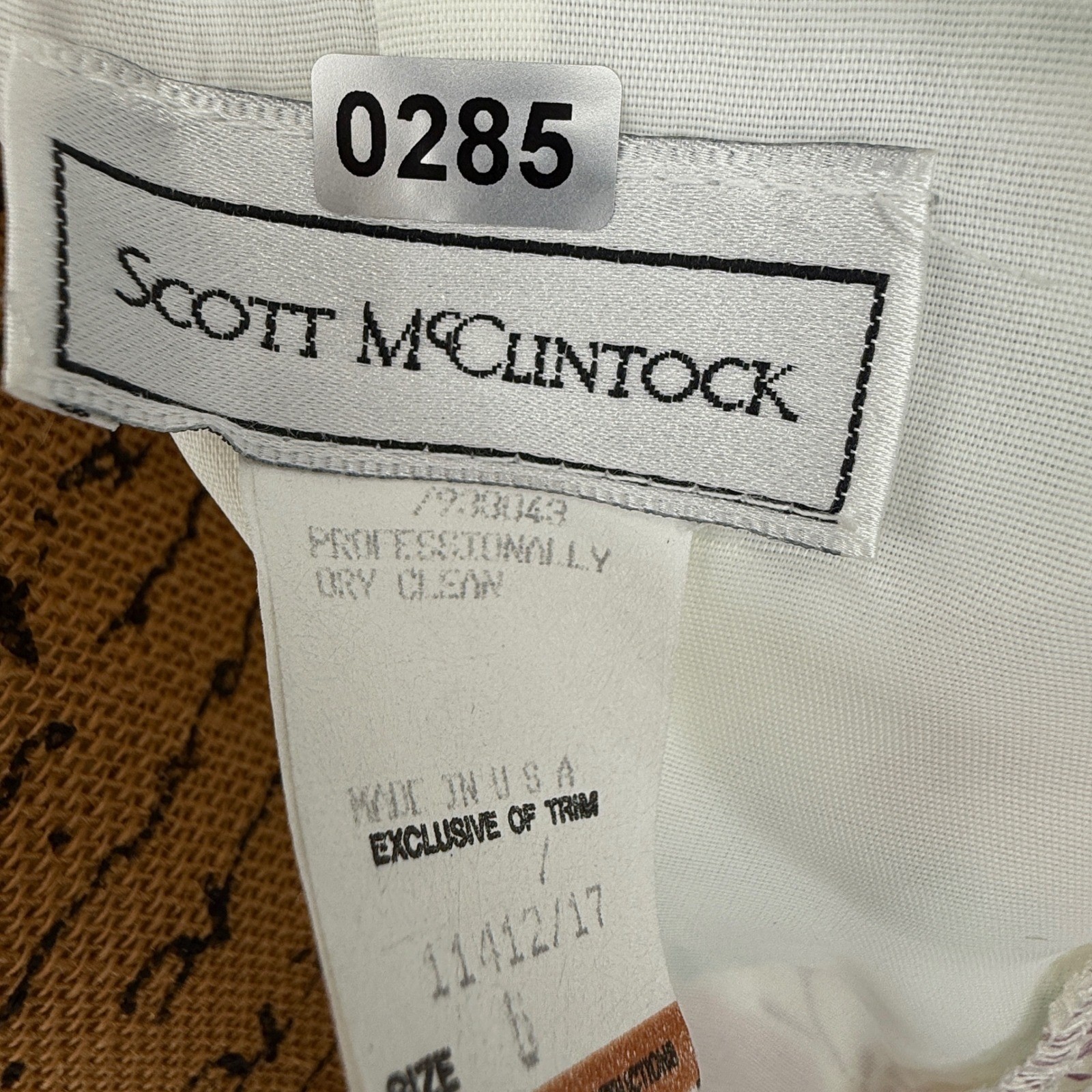 Vtg Scott McClintock Floral Dress Sz 6 Puff Sleeve Lace Cottage Coquette Basque