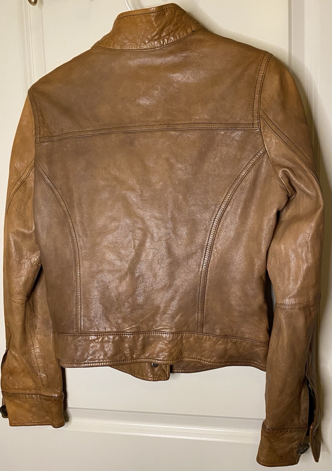 Gap Lamb skin Cropped Vintage Style Factory Distressed Super Soft Utility Style
