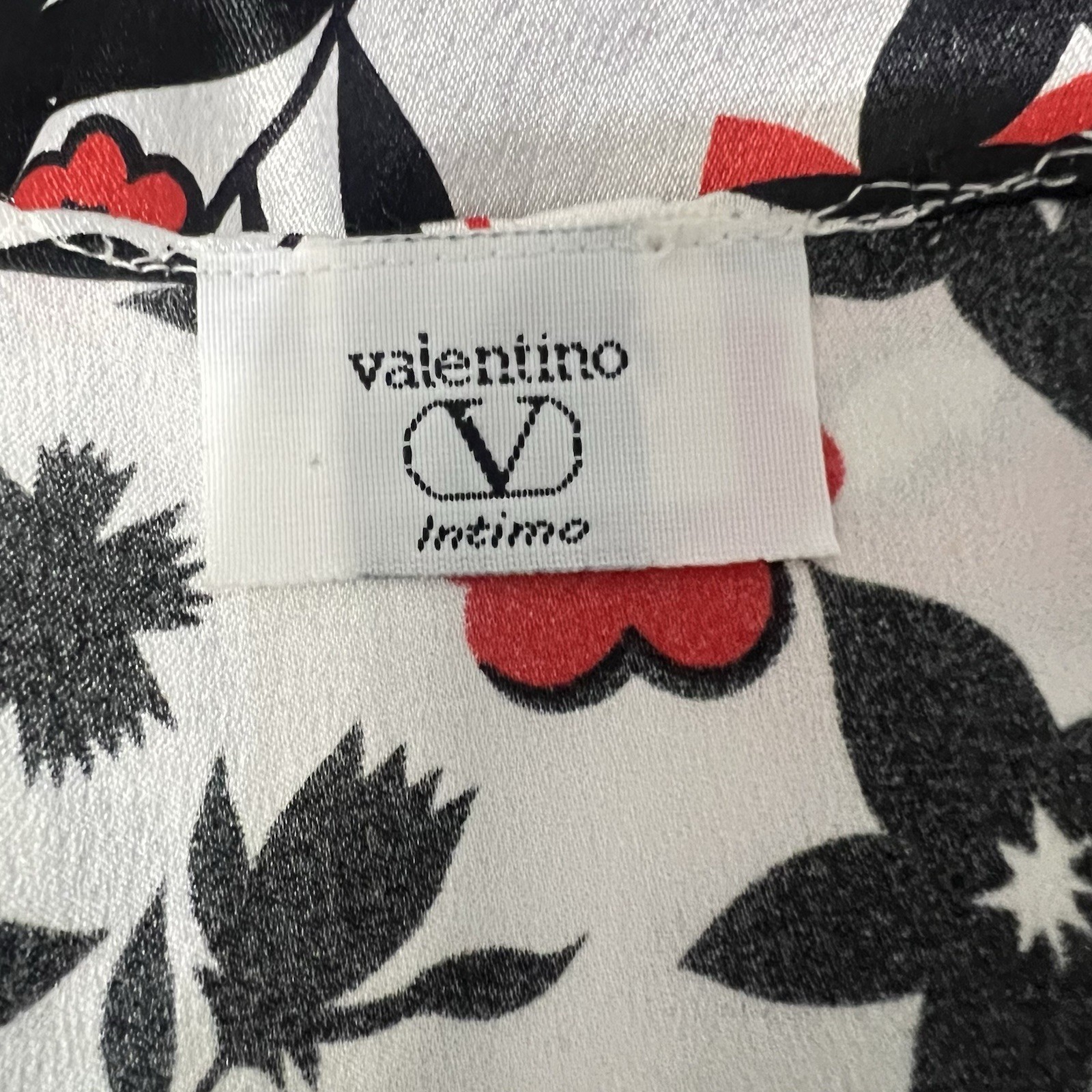 Valentino Intimo Nightgown and Robe Set Floral Print Size Petite Small