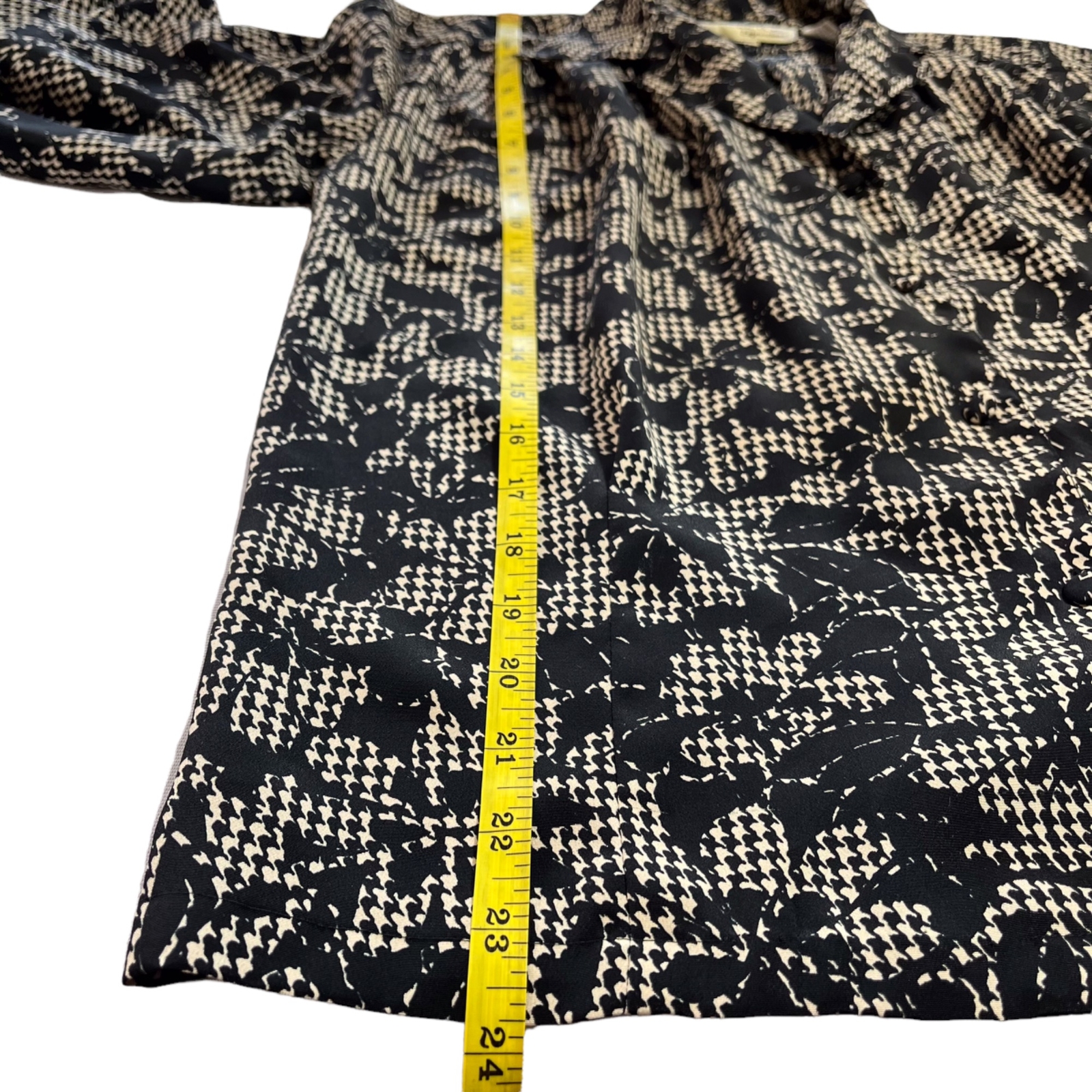 Oscar de la Renta Vintage Button Down Long Sleeve Blouse Size Large Black