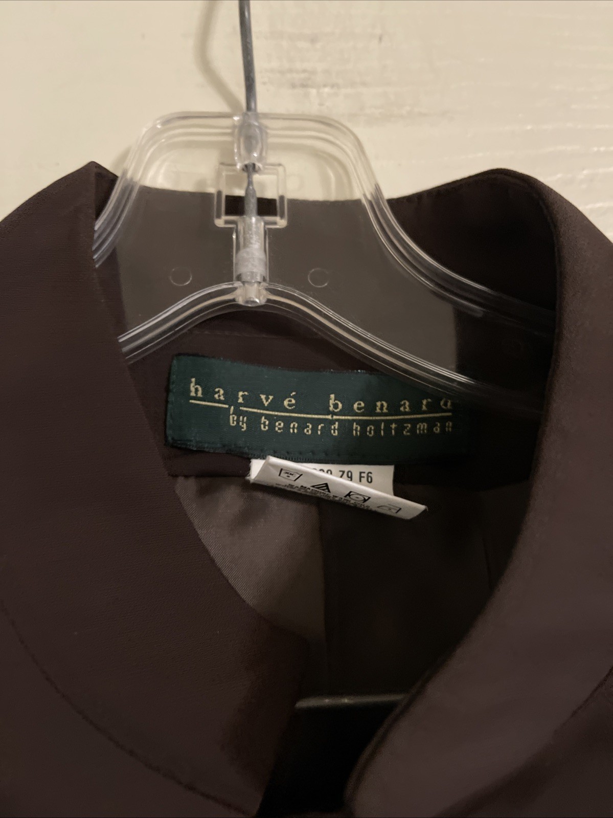 NWT Vtg Bernard Holtzman For Harve Bernard Pantsuit Women’s 8 Tall Brown