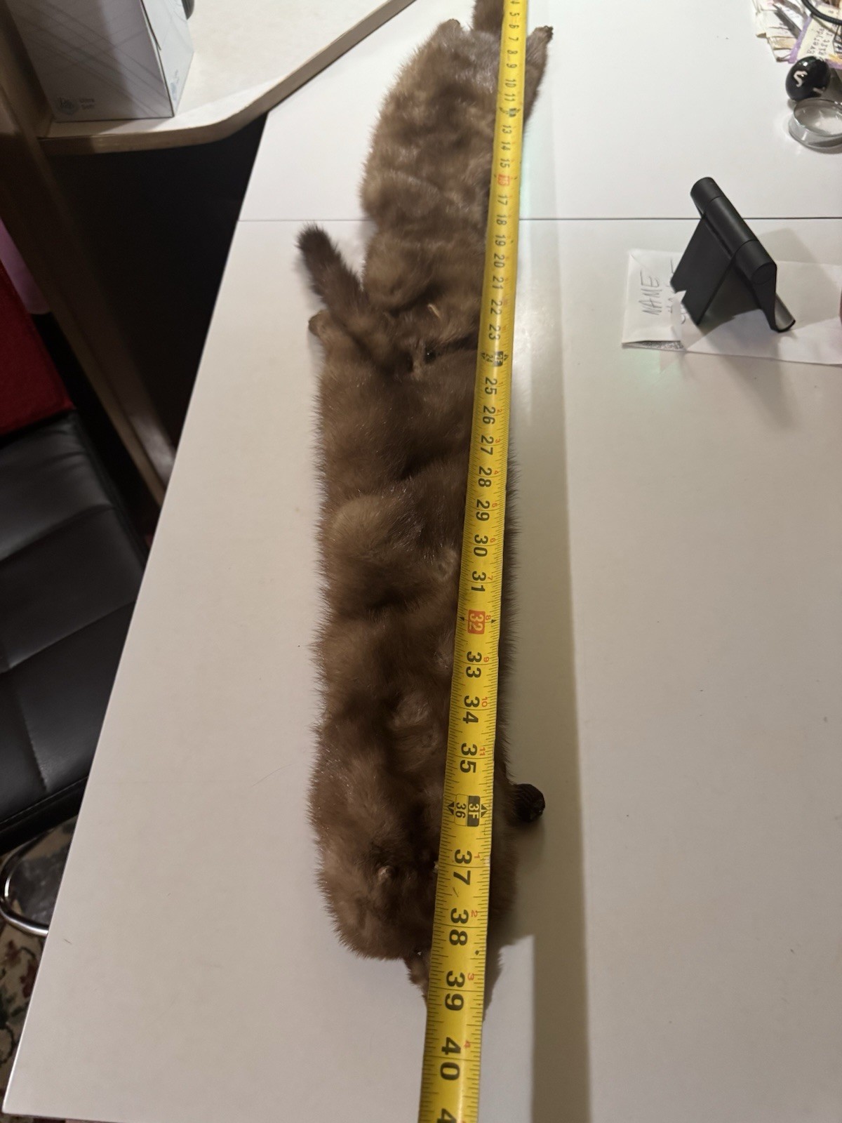 1930-40’s Mink stole Double Headed Clip On