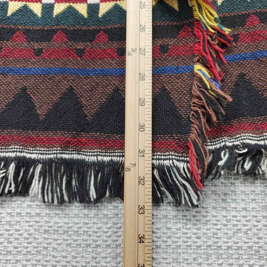 VTG Wrapper Jacket Wrap Womens One SIze Aztec Print Southwestern Coat USA Made
