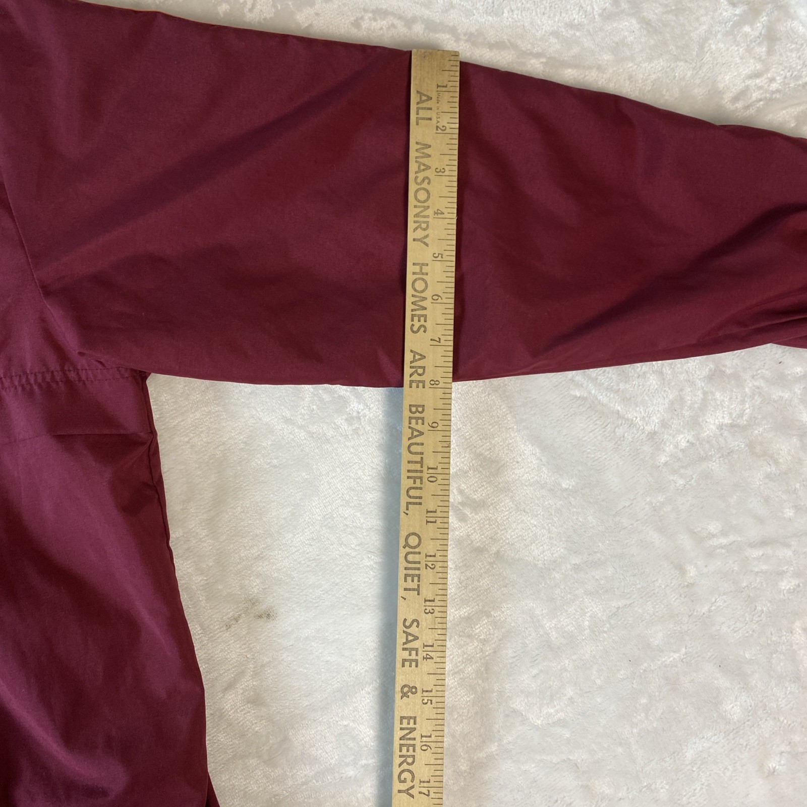Vintage 1980s Catalina Activewear Jacket Women’s S Maroon Striped Hong Kong
