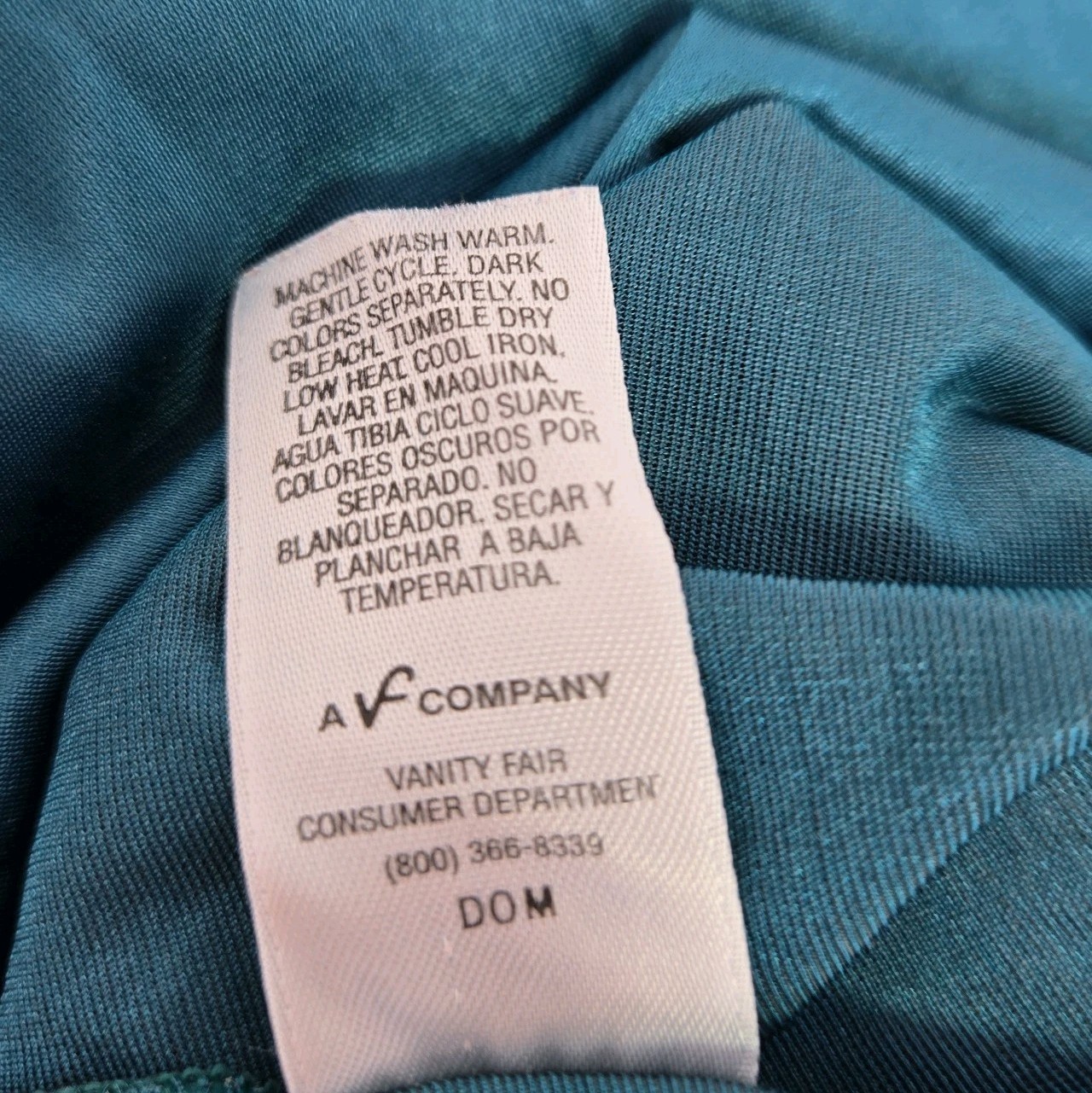 Vanity Fair Vtg Teal Green Long Nightgown Size M Lace Bodice Lingerie Gown USA
