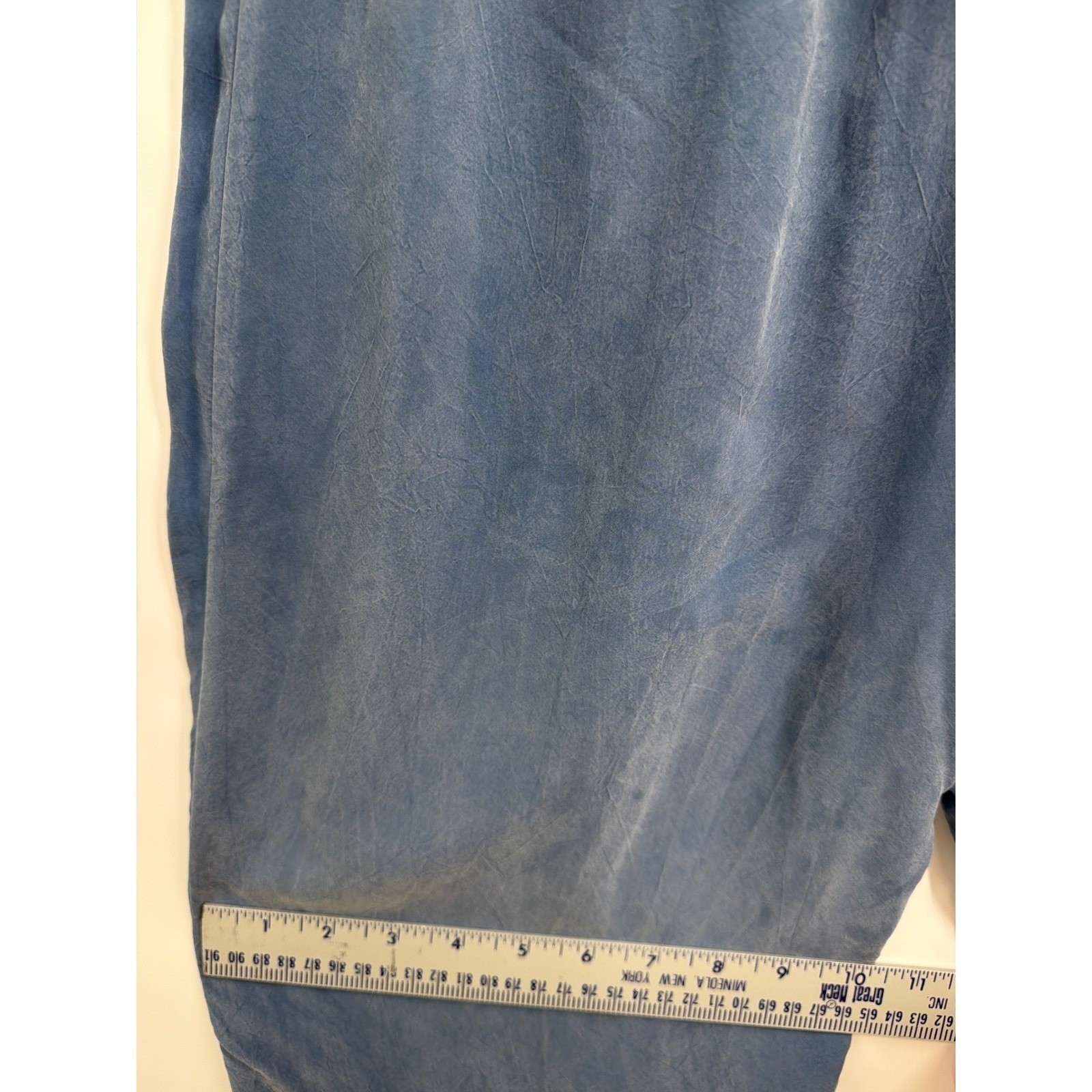 Jeffrey & Dara Petite Blue 2 Piece Set Jacket Pants Rayon Size 4 Vintage