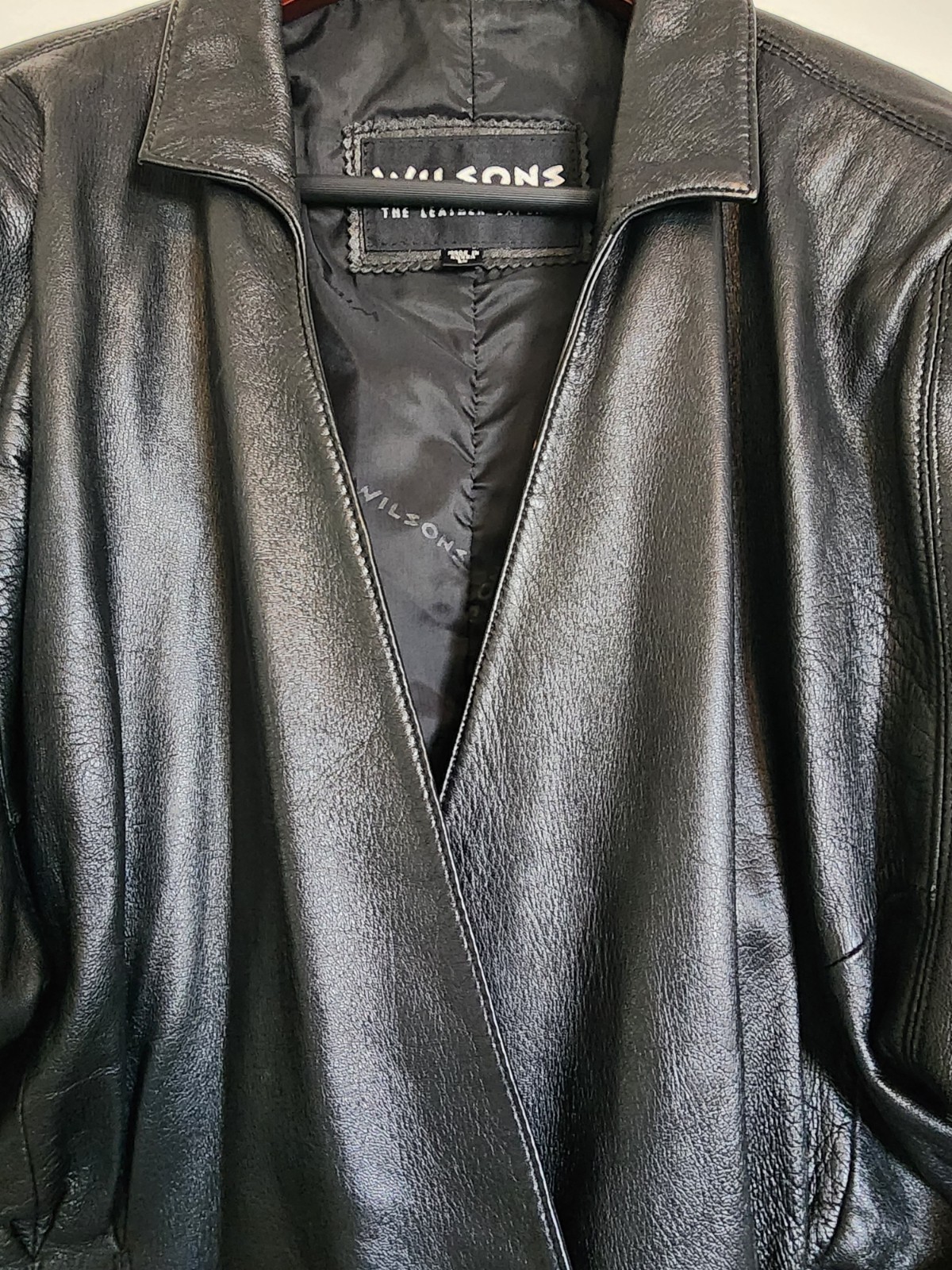 VTG 🔥Wilsons 100% Leather Jacket – 90&rsquo;s Retro Moto Y2K Grunge streetwear Biker