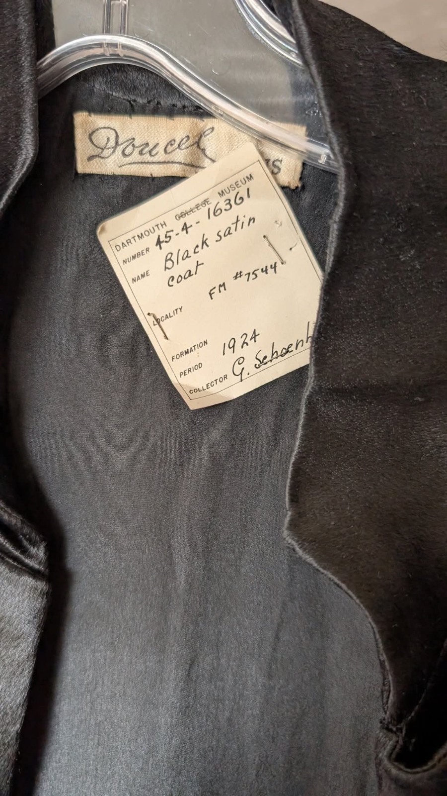 Jacques Doucet Paris 1924 Haute Couture Opera Coat Museum Deaccession Provenance