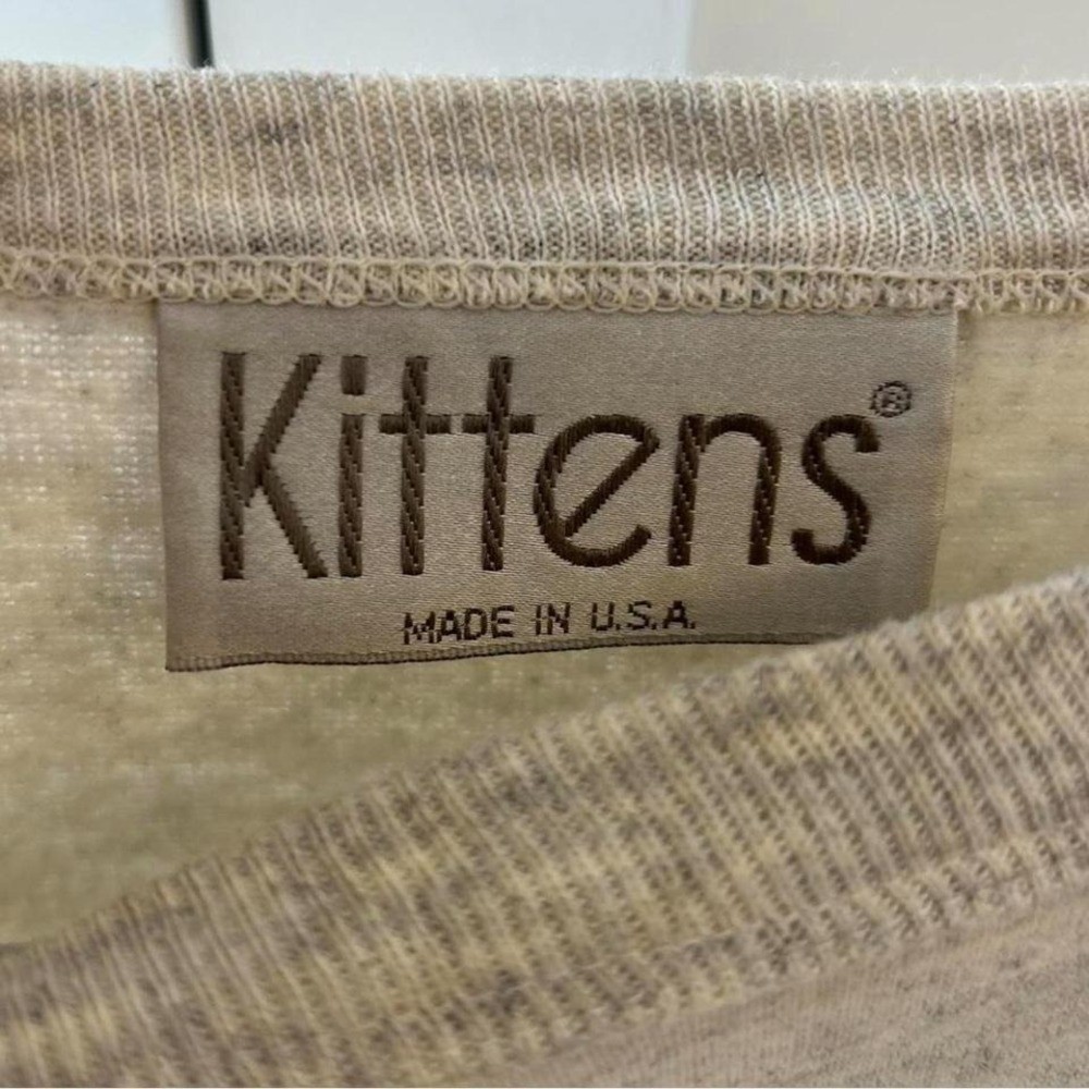 Vintage oversized Kittens graphic long sleeve