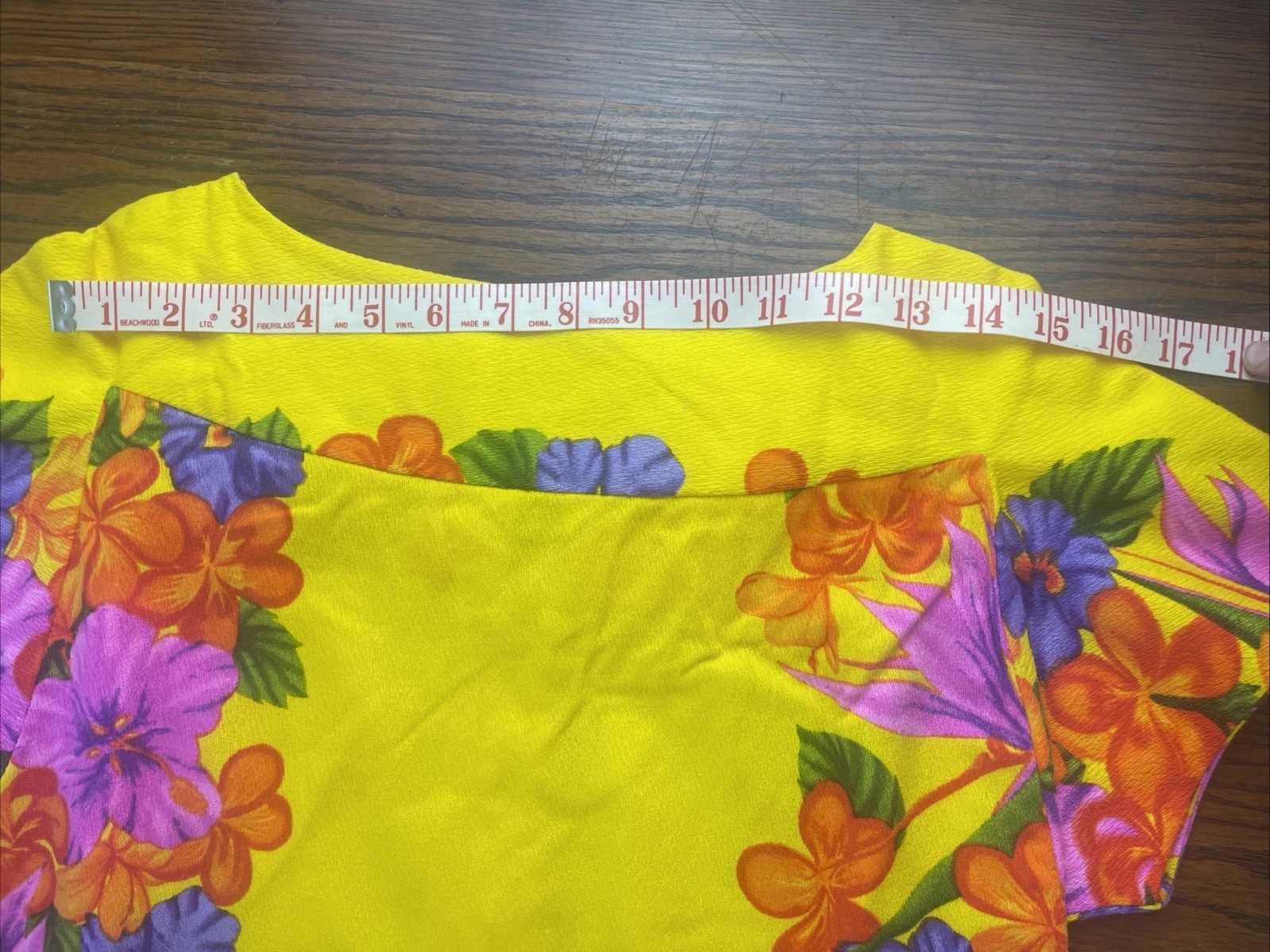 Vintage 1960’s Hawaiian Togs Honeymoon Mini Dress Bright Yellow Floral Size XS