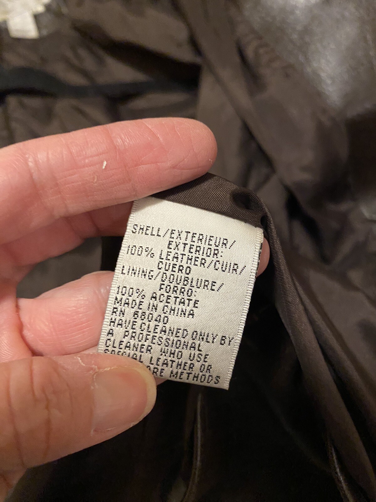 VTG Cedars Moto Zip Jacket Leather Brown Biker 1980s buttery Belted Medium