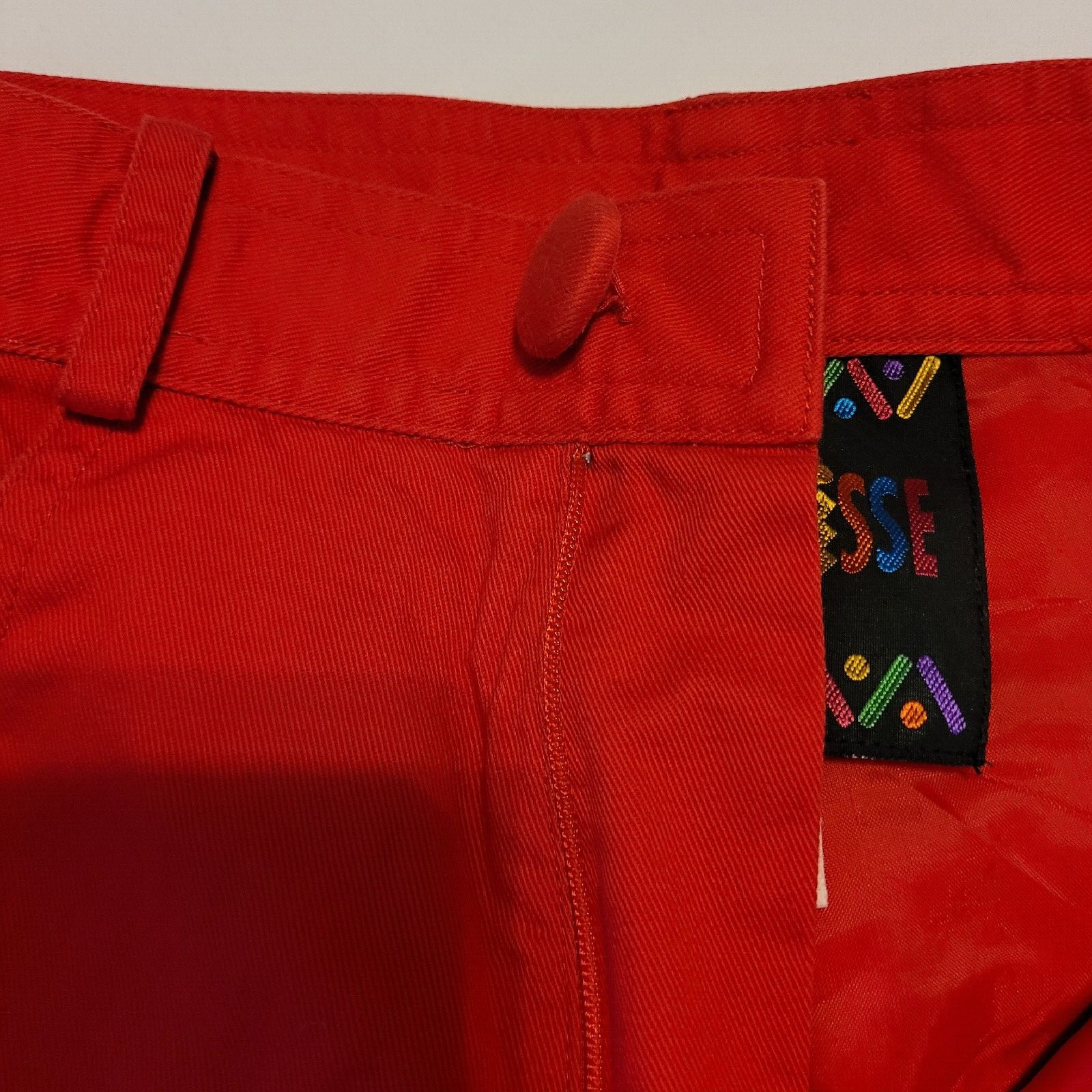 VTG BOUILLABAISSE by Deborah, Red Lined Pant Womens Size 6 Baggy Cotton RARE 80s