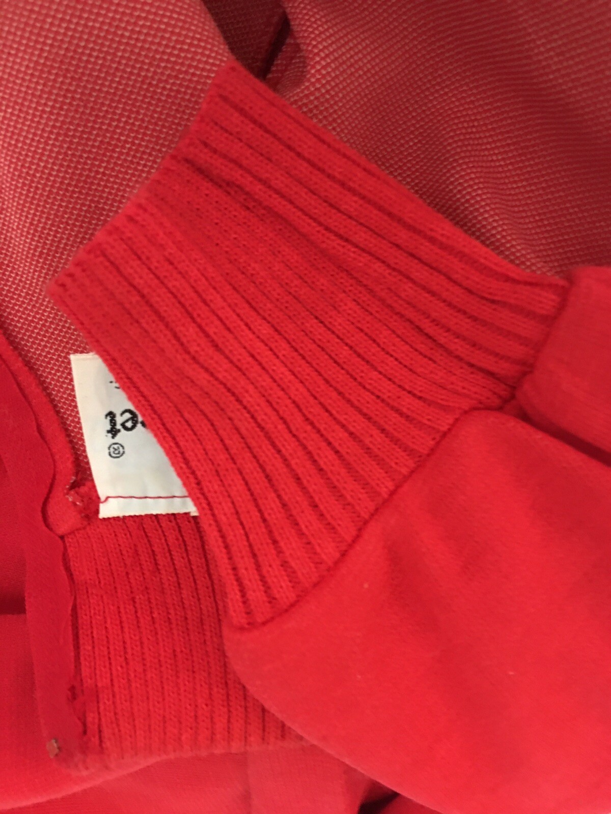 Vtg 1960s 70s Bleeker Street Solid Red Sz 8 Mod Shift Dress Long Sleeve Poly