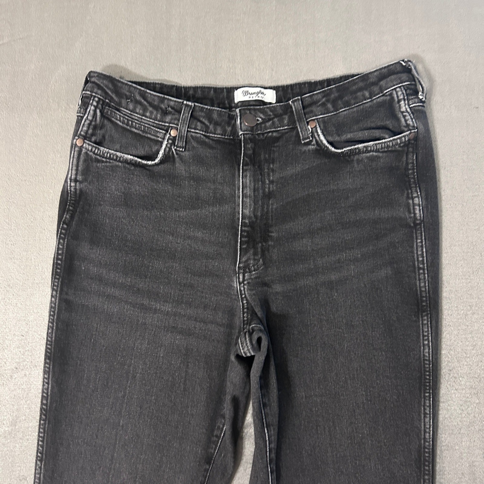 Wrangler Retro Bailey Bootcut Jeans Womens 33×32 Black High Rise Western Cowgirl