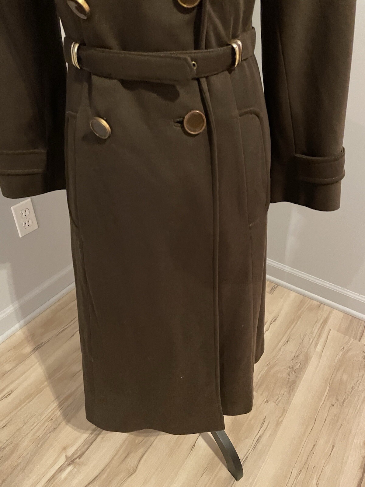Vintage Count Romi All Weather Traveler Trench Coat Size 10 Chocolate Brown
