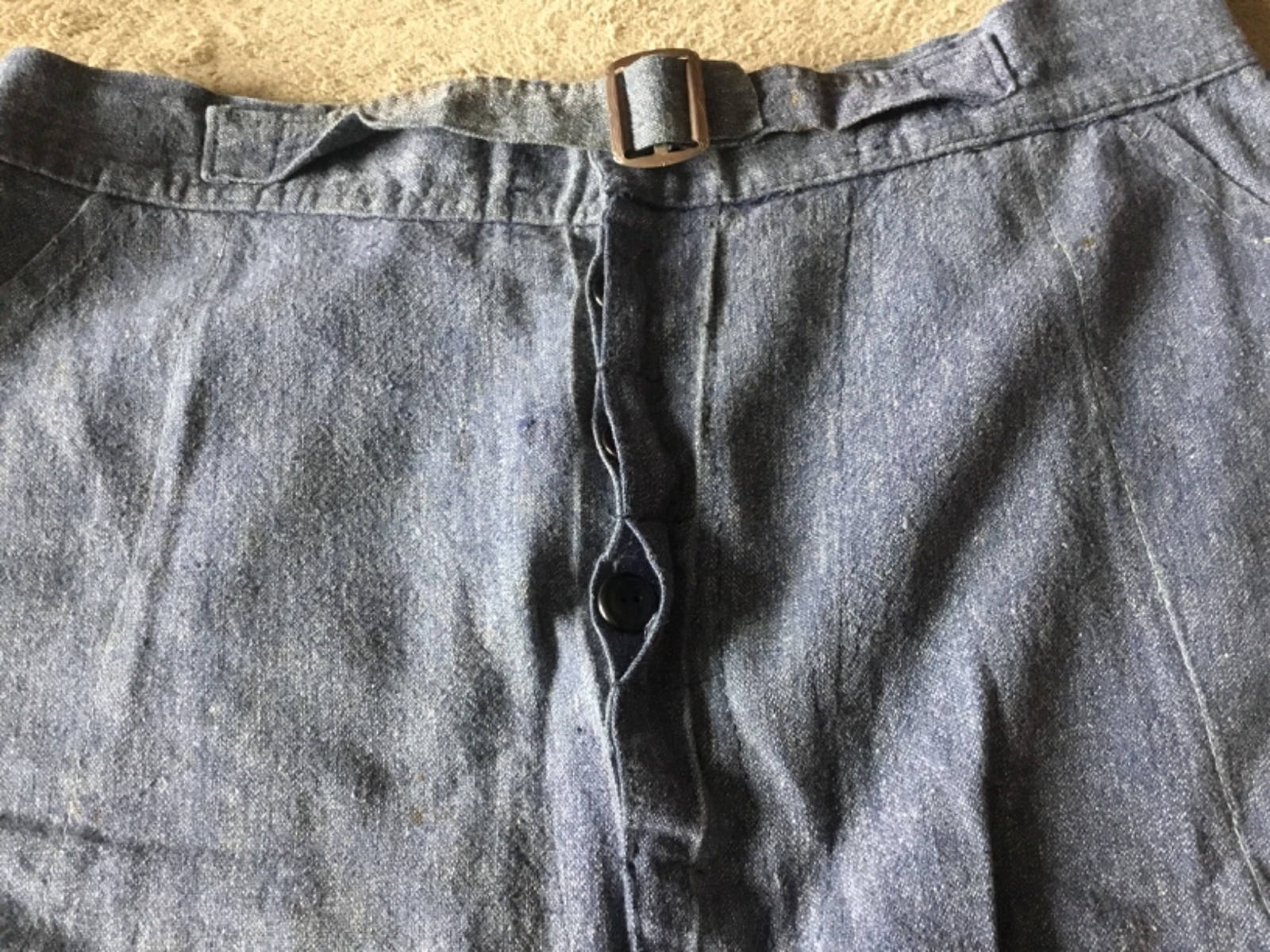 Original 1930’s – 1940’s blue Cotton summer beach shorts 28’’waist