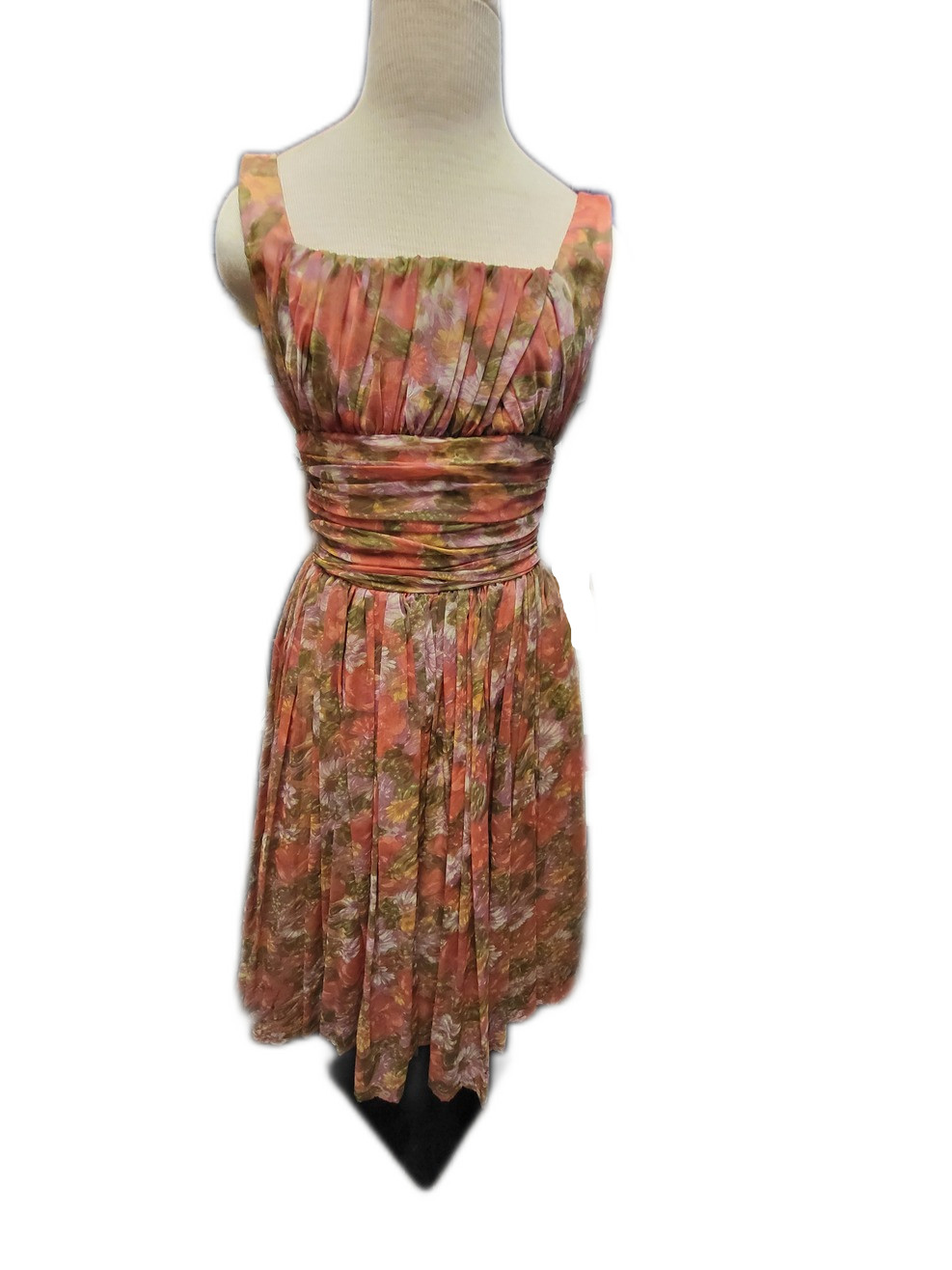 VTG Gigi Young New York Rose Organza Dress 1940s/1950s READ DESC