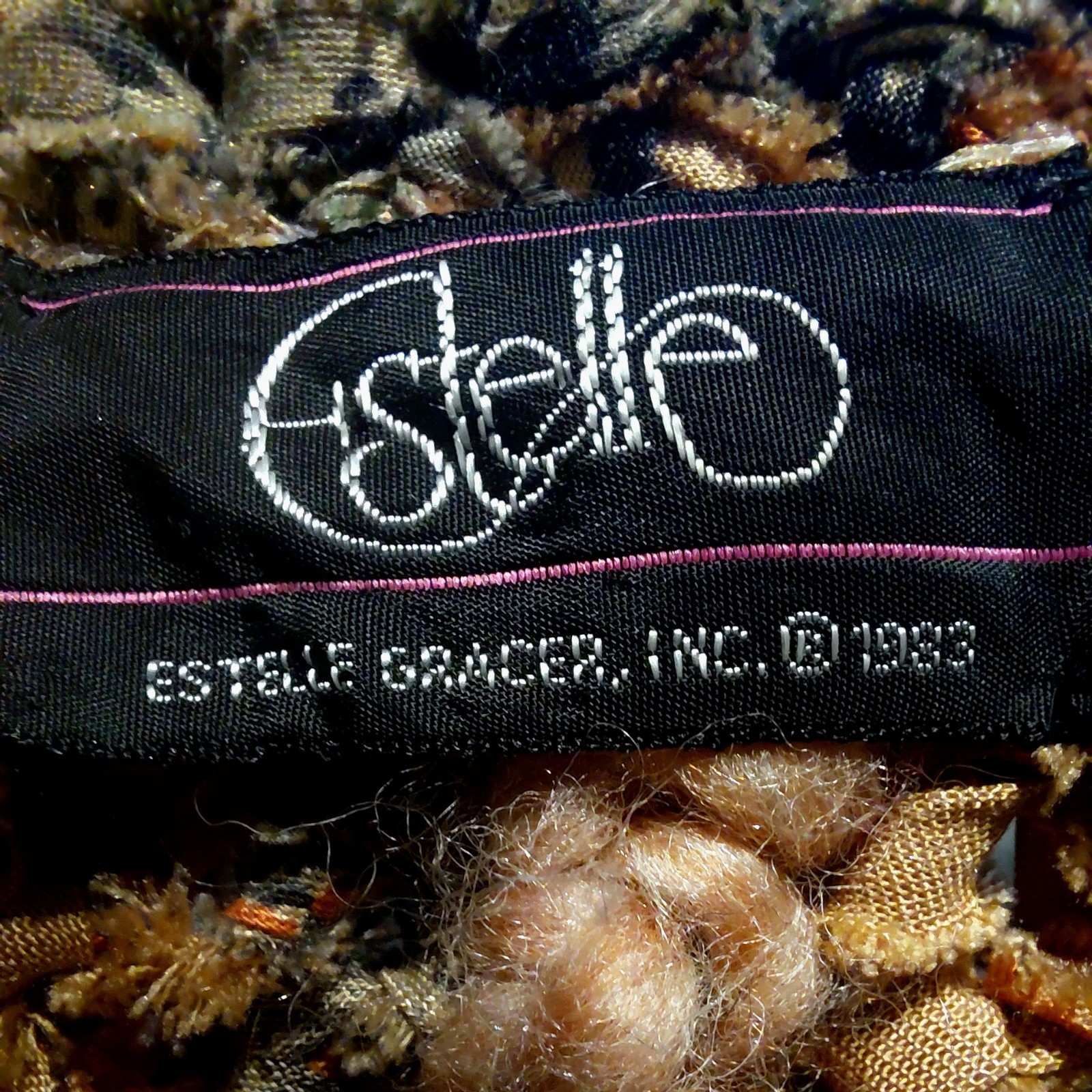 1983 Estelle Gracer Wearable Art Jacket British Coin Button Rare Archival Bouclé