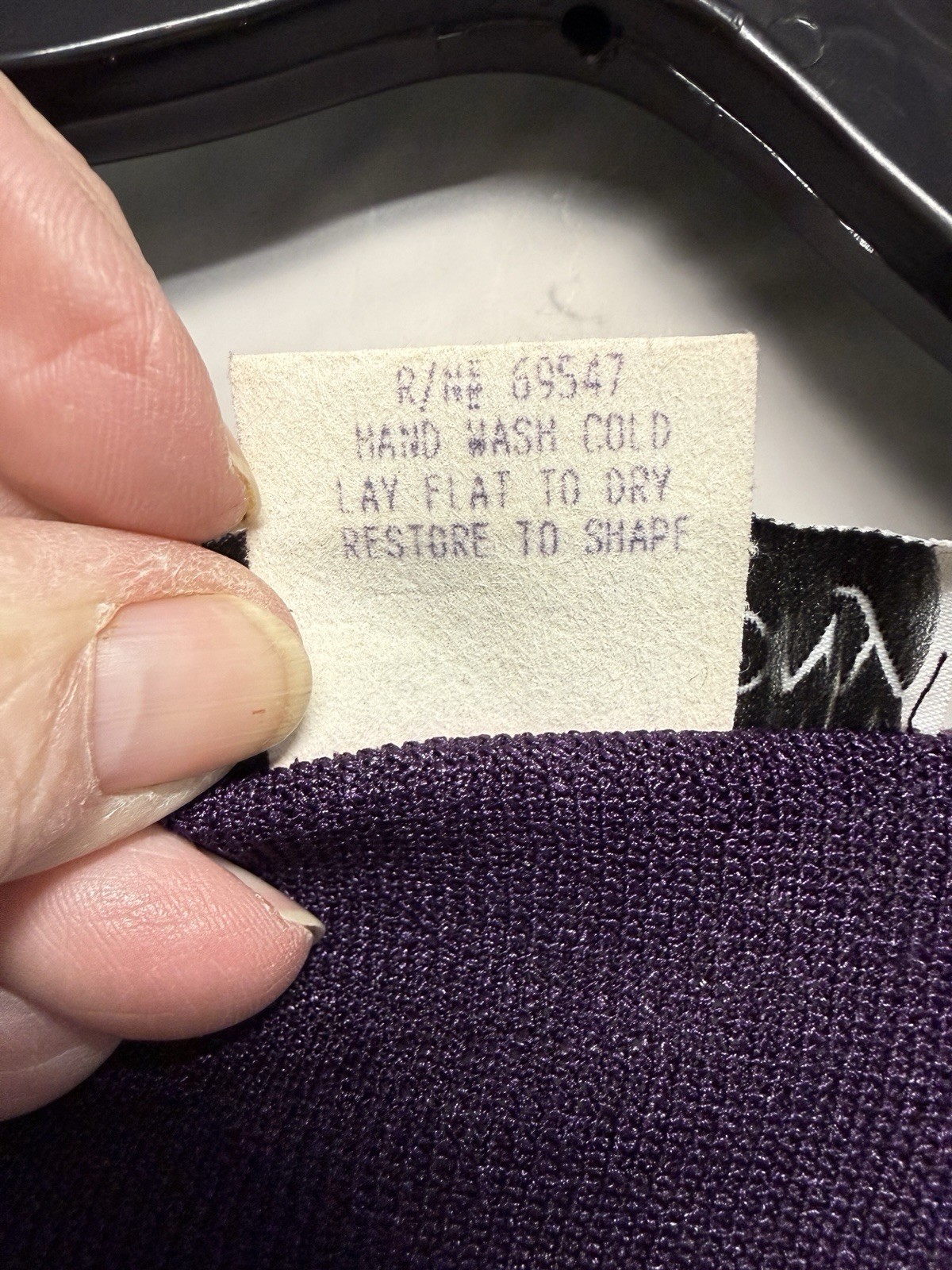 Sharon Anthony Vintage Two Piece Set Purple Sweater Crinkle Long Dress Skirt 22W