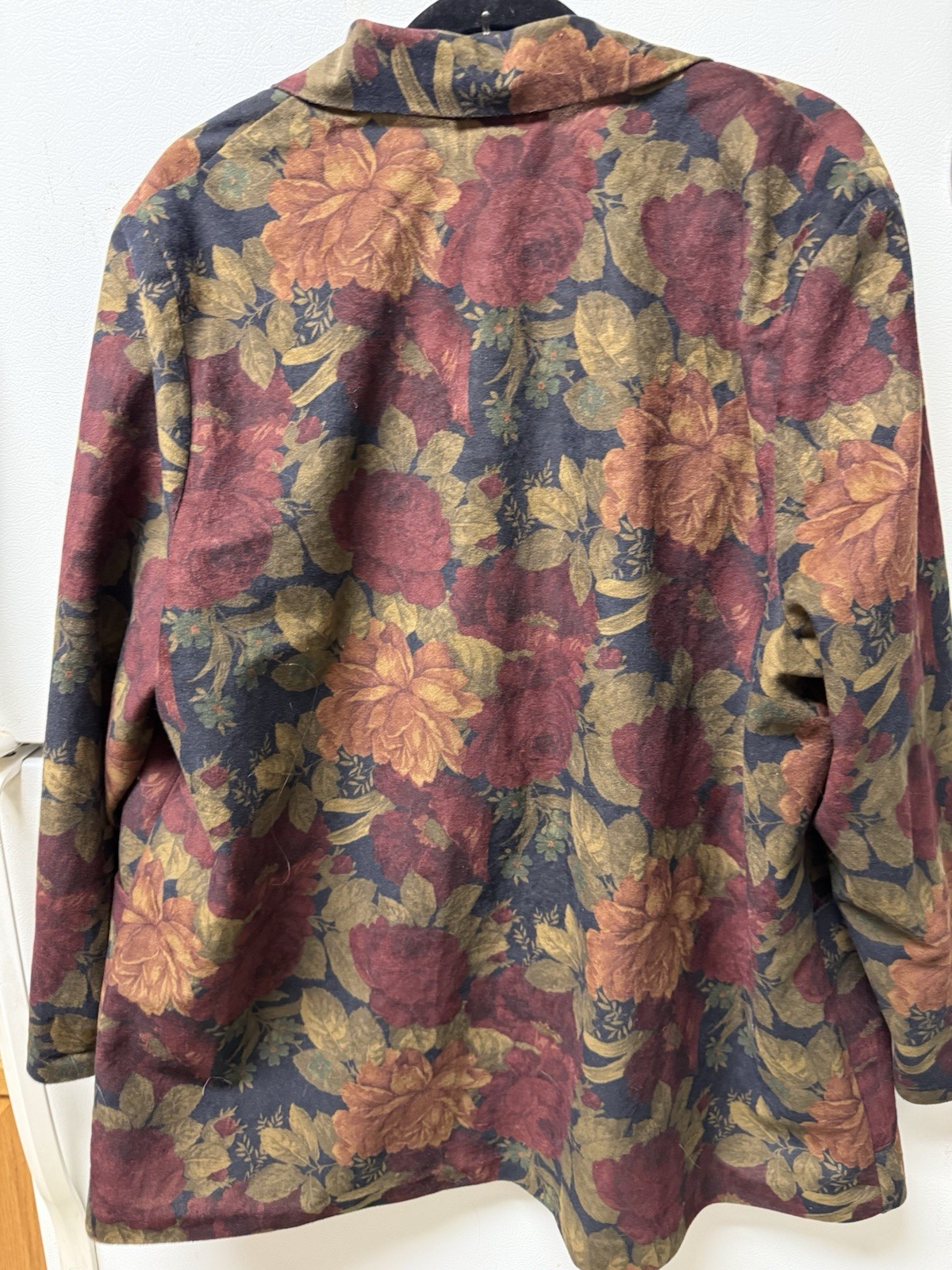 Joanna Plus Vintage Fall Colors Long Blazer One Button Size 22 Pre-Owned Good