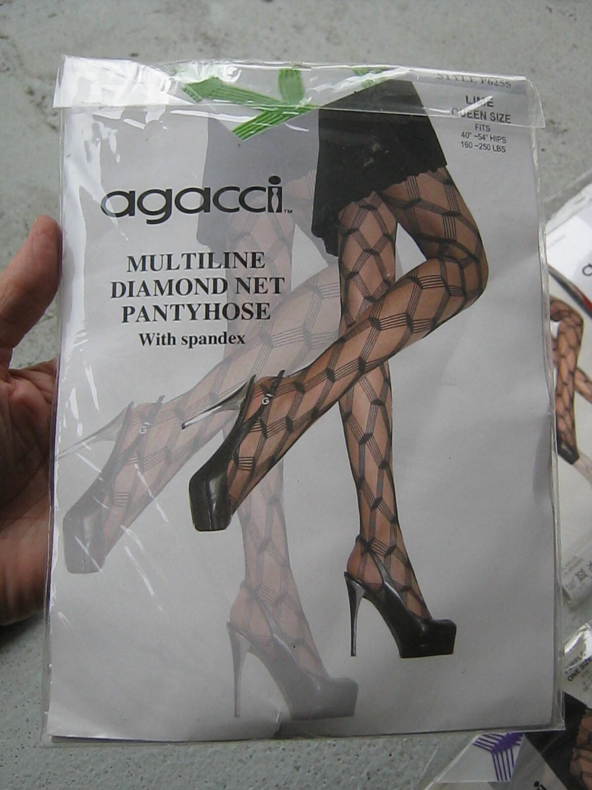 20X AGACCI YELETE SHEERLY TOUCH-UP ULTRA PANTYHOSE THIGH HIGH VARIOUS SIZE COLOR