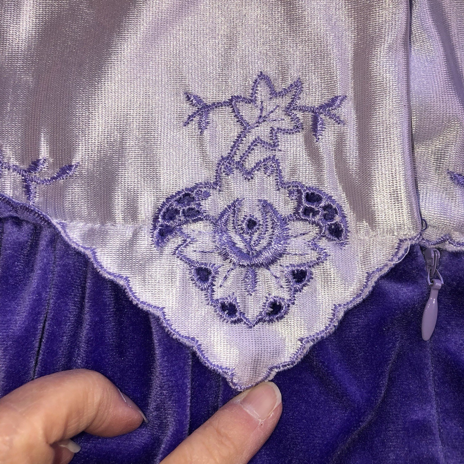Vintage Donna Richard Gilligan & O&rsquo;Malley Velour Zip Robe Women&rsquo;s Petite Purple