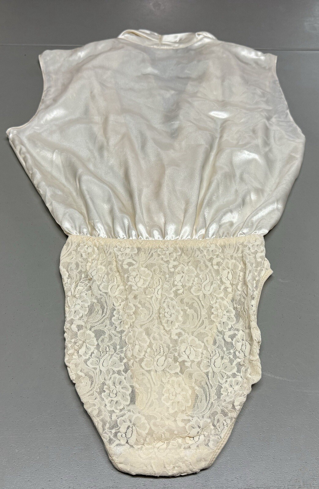 Vintage NWT Talbots Intimates Ivory Bodysuit Lingerie Lace Classic Bridal USA