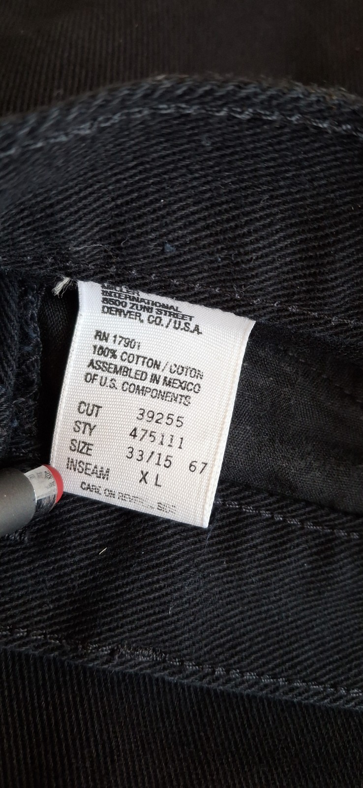 Vintage Rocky Mountain Jeans Women 33/15 Black High Rise Bareback Western Riding