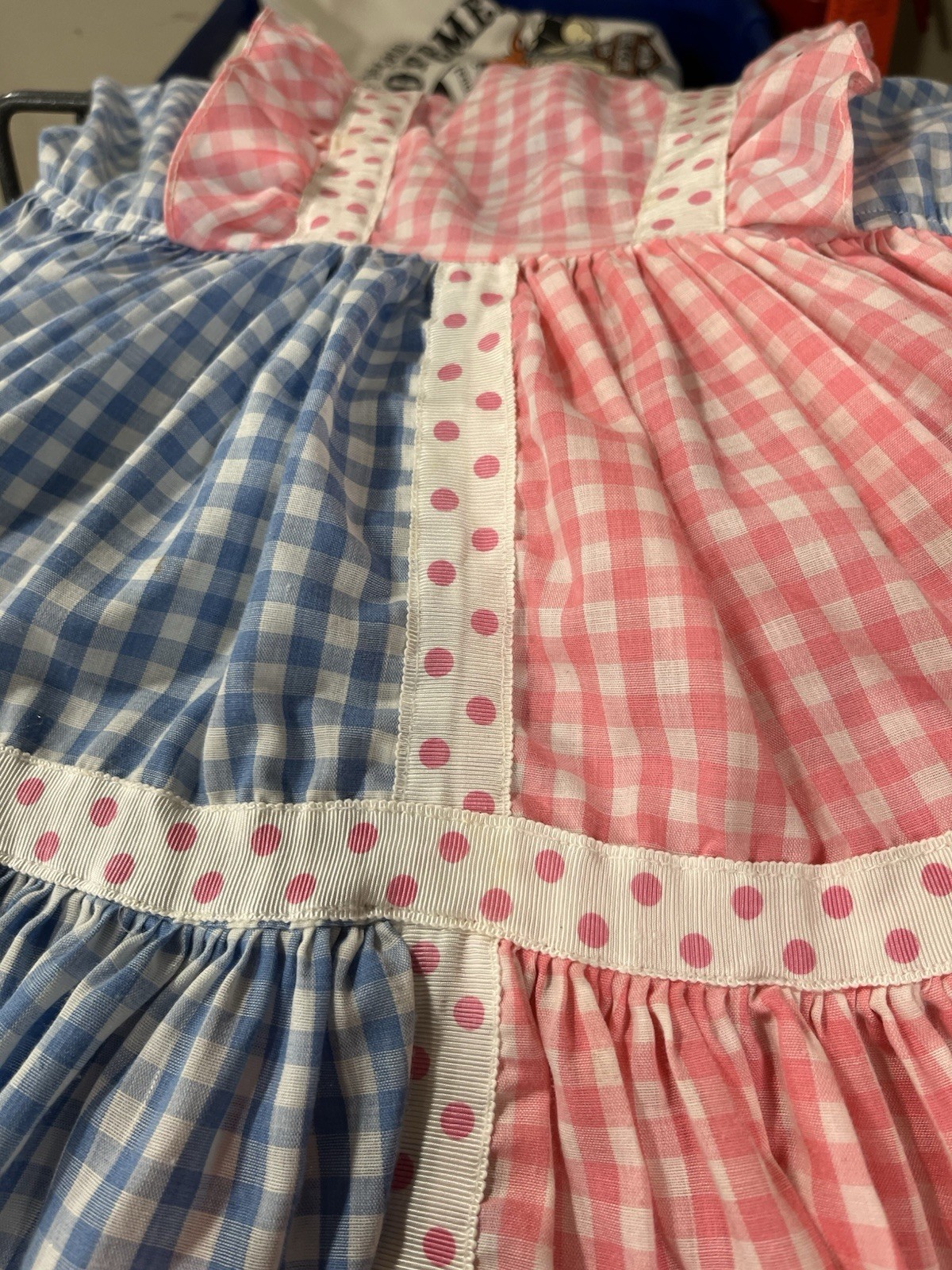 VTG 60&rsquo;s 70s Western Fashions DRESS SQUARE DANCING ROCKABLILLY GINGHAM