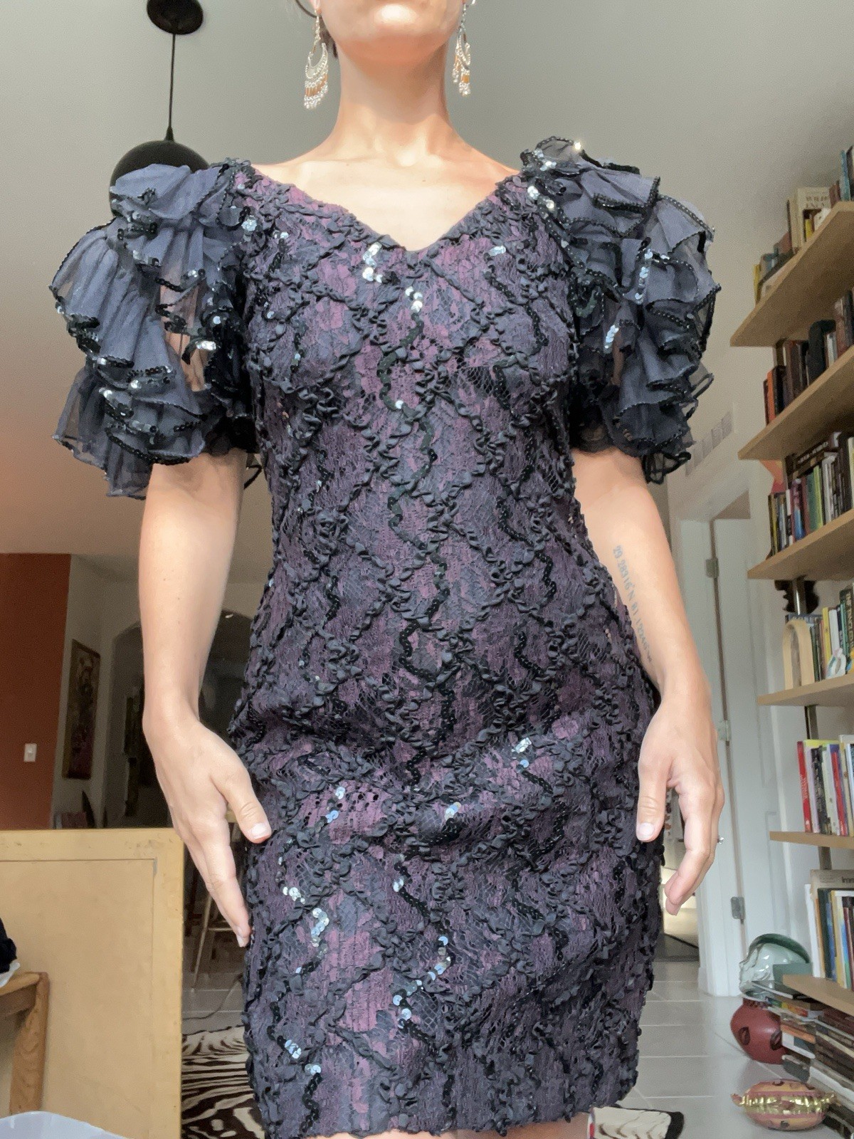 ✨ Vintage 1980s Susan Roselli for Vijack Cocktail Party Dress ✨size 5/6
