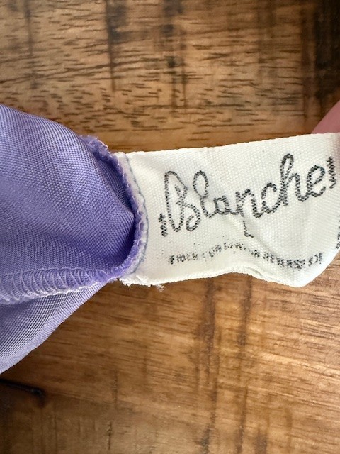 Blanche Half Slip Style 0222 Womens Size Large 25 in Length Purple USA Vintage