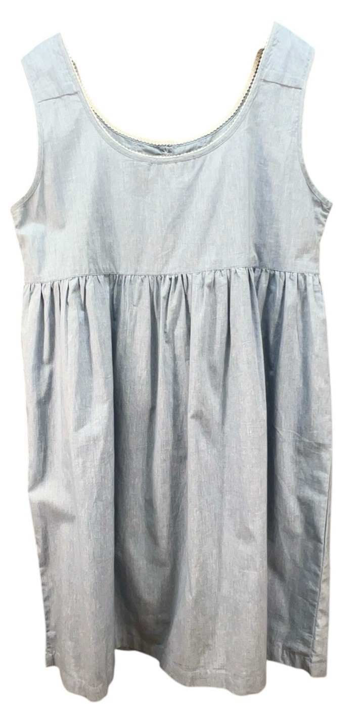 Vtg Gilligan & Omalley Nightgown M Short 100% Cotton Chambrey Cottage Core