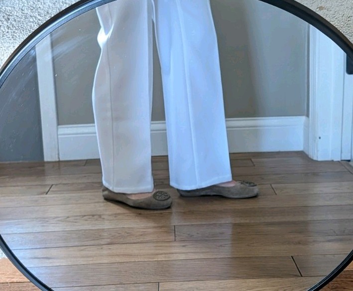 *Vtg* Levi Women&rsquo;s Bend Over Polyester Blend Pants White 23 X 25.5