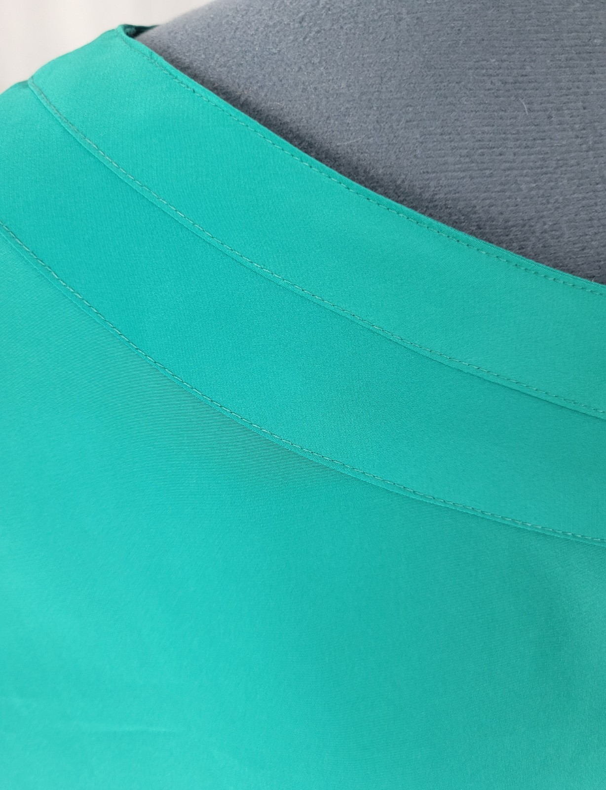 Vintage Rendezvous Teal Green Dropped Shoulder Blouse Size 10