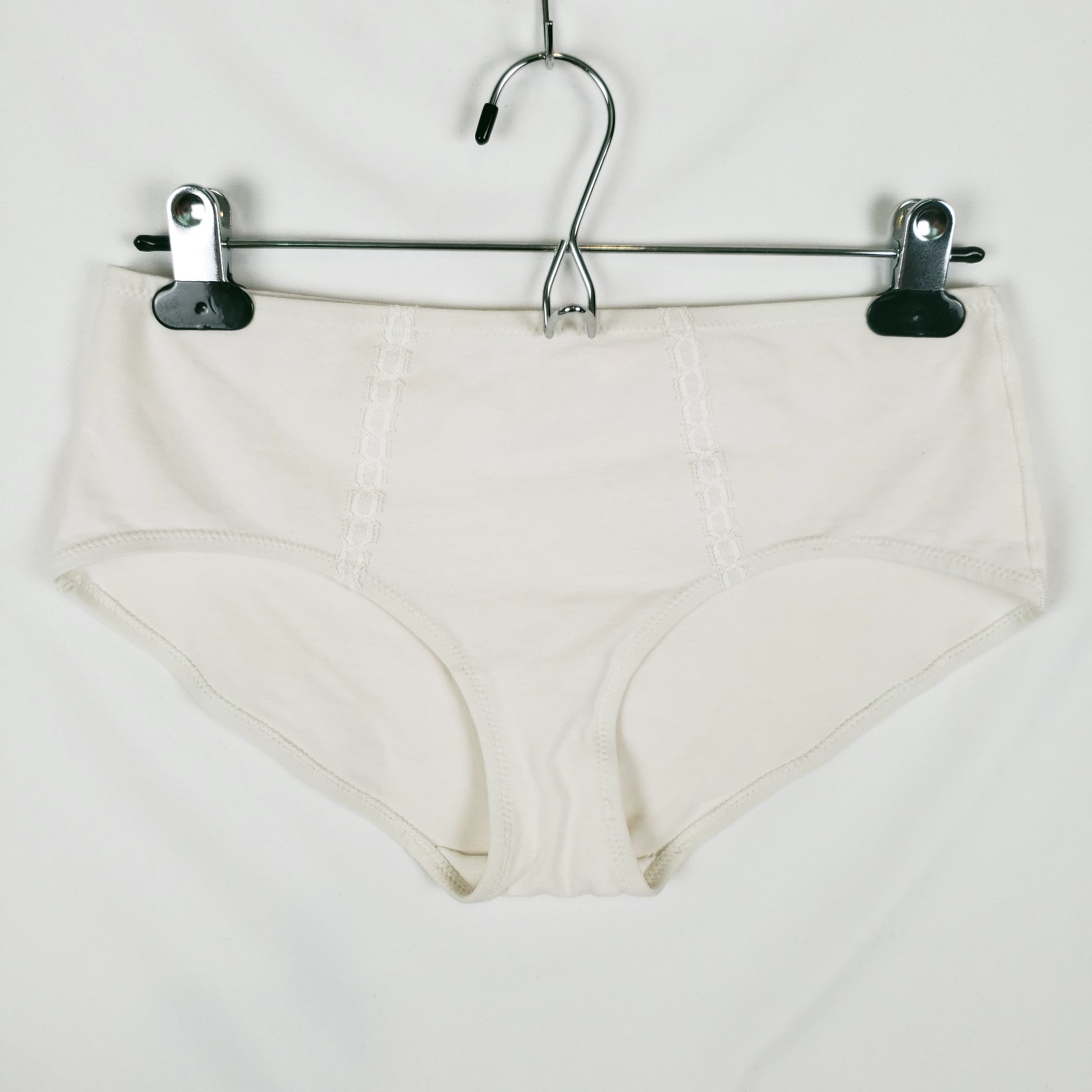 Vintage Lily Of France Bikini Brief Large Cotton Bland Low Rise White Union USA
