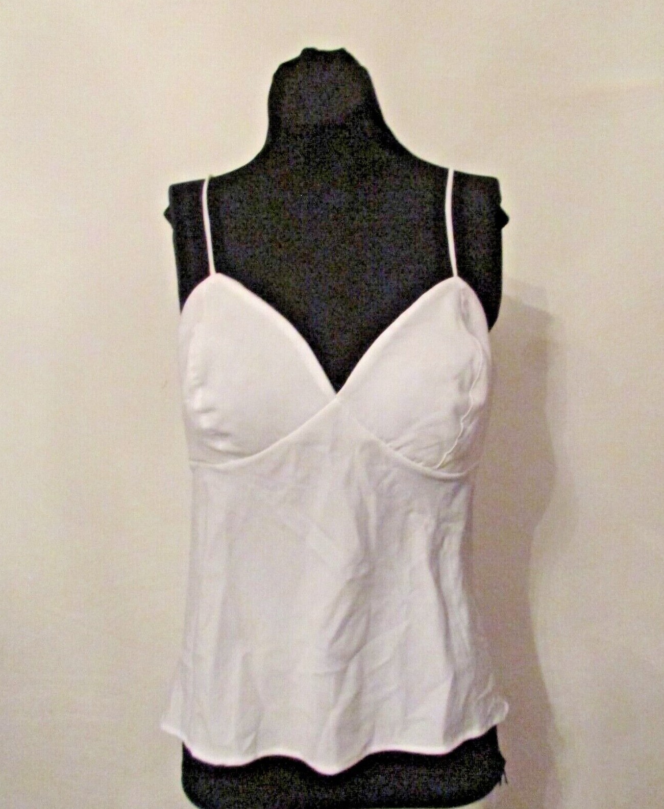 Vassarette 17-210 Silky Polyester Fiberfill Cups Cami Slip Camisole M USA made