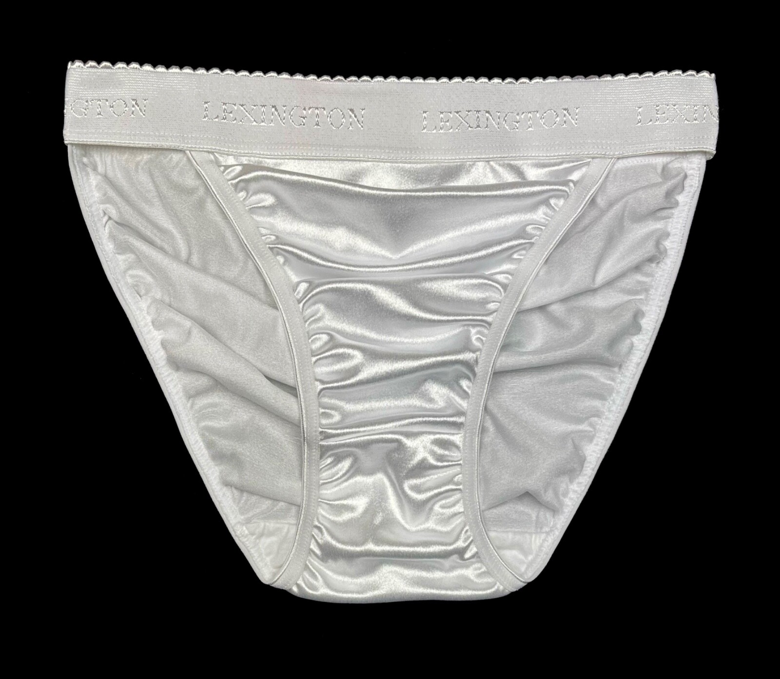 Rio Second Skin Satin Panty Wide Waistband White 3XL