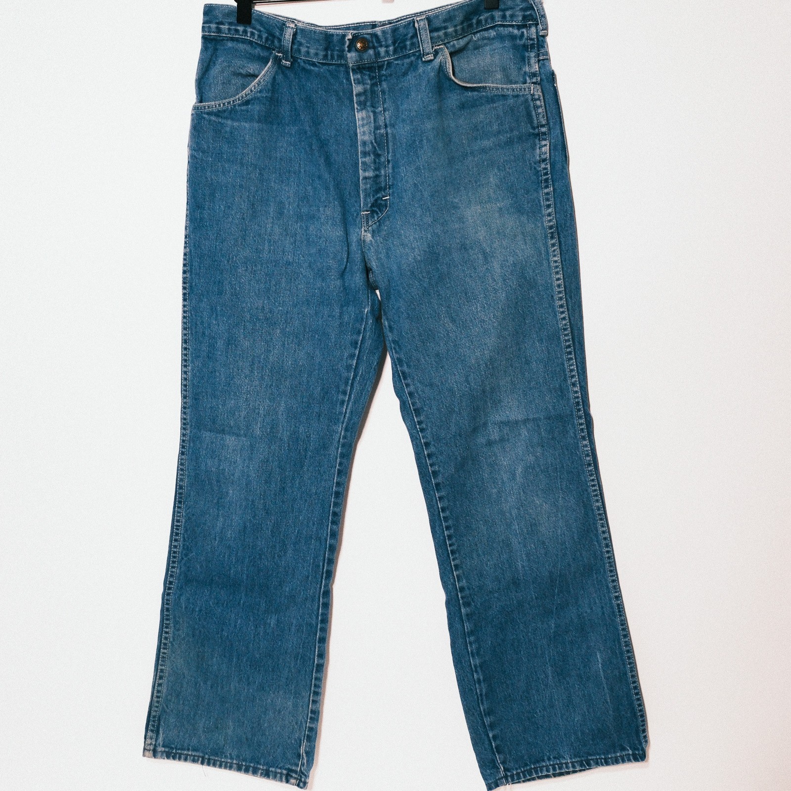 Vintage 70s Live Ins Embroidered Pockets Womens USA High Waist 36S actual 32×29