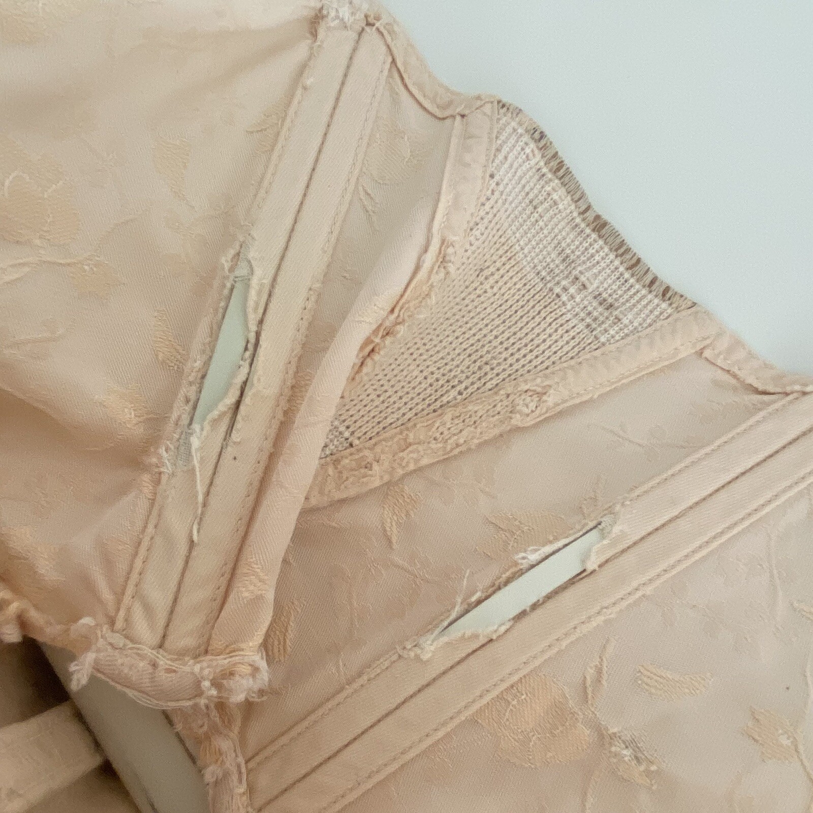 READ Vtg Sears Charmode Corset Girdle Open Bottom USA DAMAGED