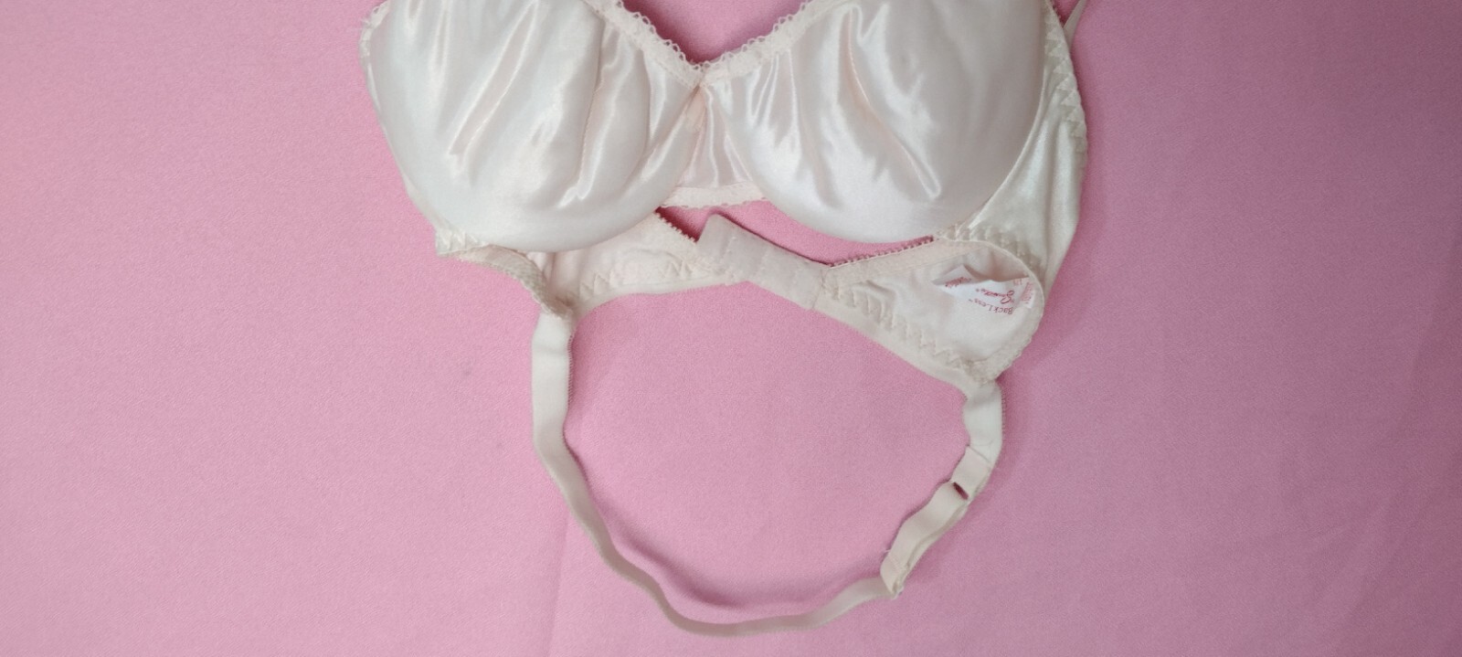 80&rsquo;s vtg BACKLESS by SMOOTHIE BLUSH UW multiway FOAM PADDED bra 34B