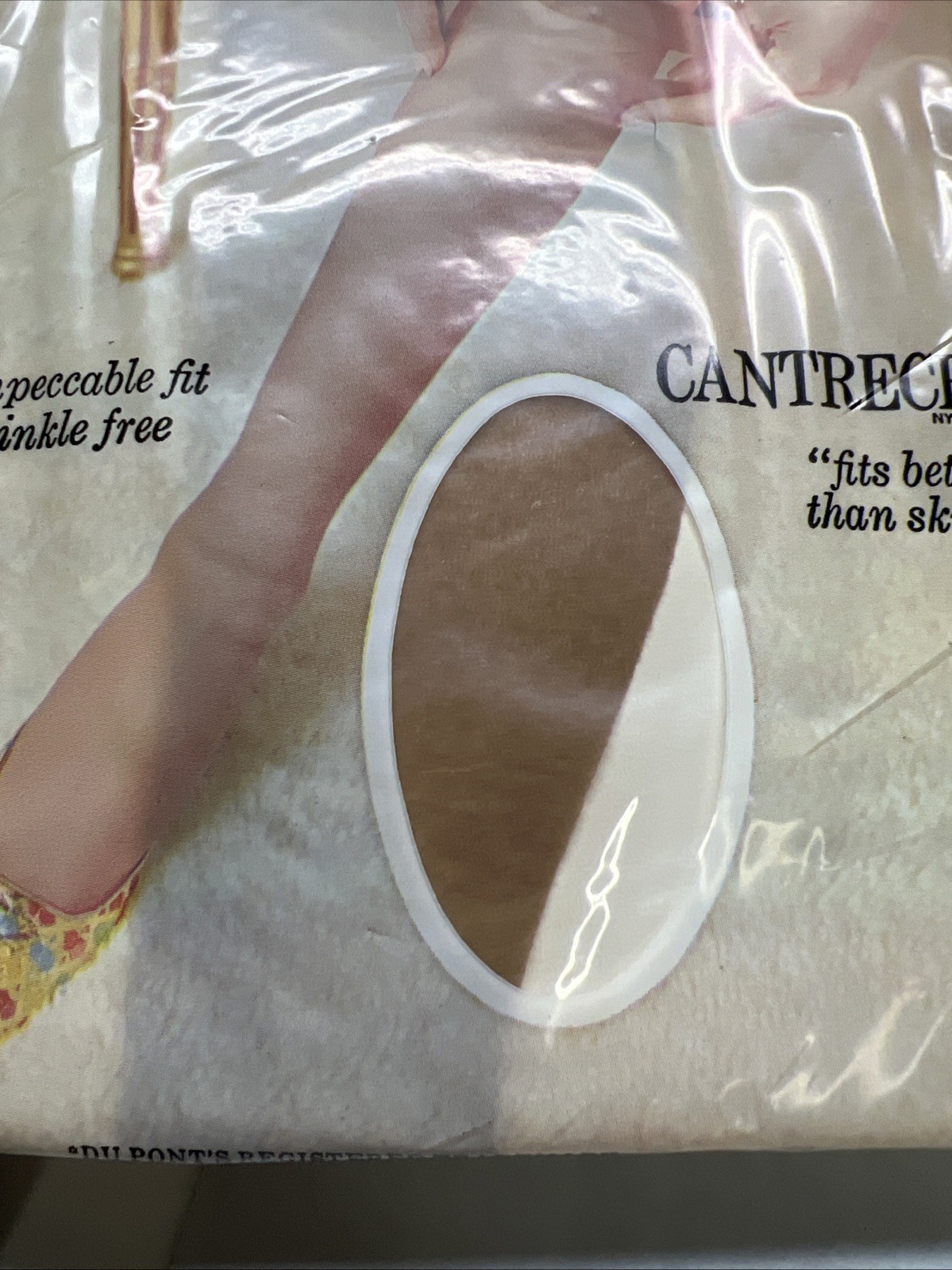 100% Nylon Seamless Sheer Cantrece II Stockings Size 9 1/2-10 Smoke Wisp VTG NIP