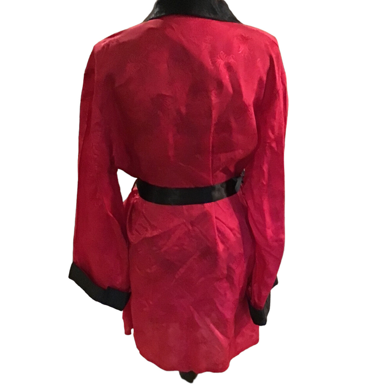 Vintage Kimono Silver Lake Authentic Chinese Kimono Red Robe Size Medium Unisex