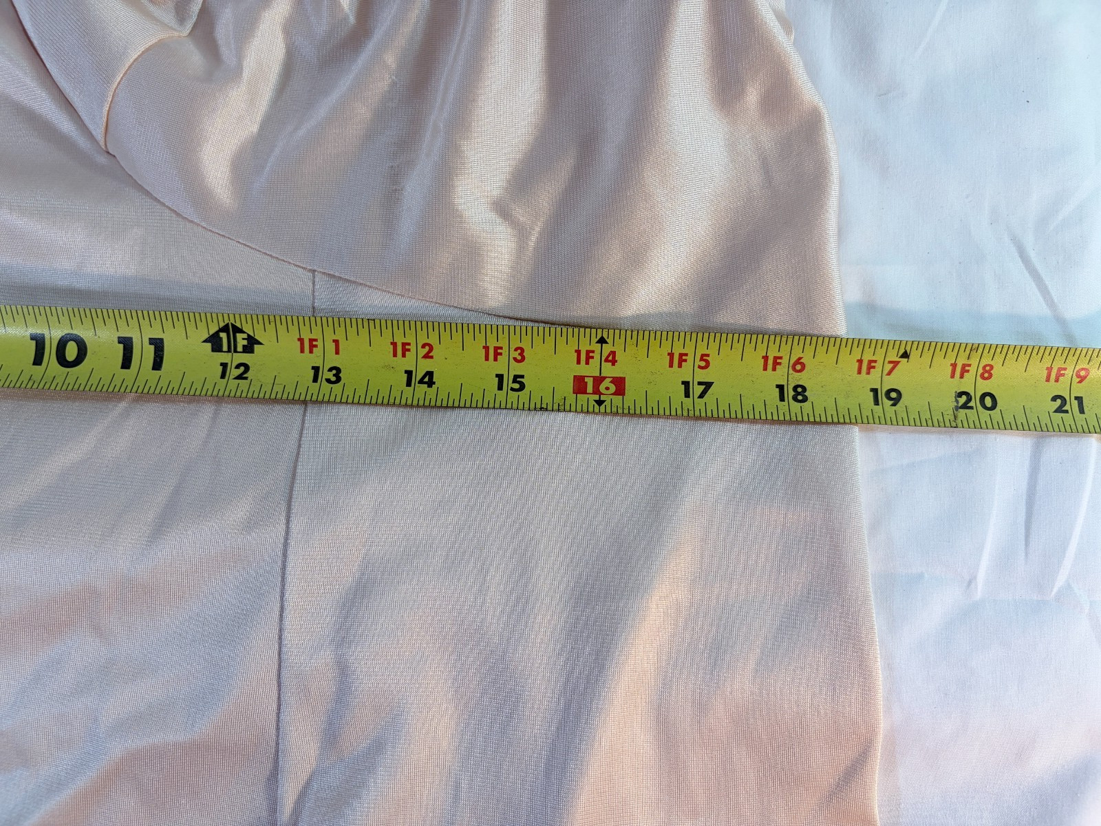 Vintage Sears Full Slip sz 44 Beige Slinky & Silky