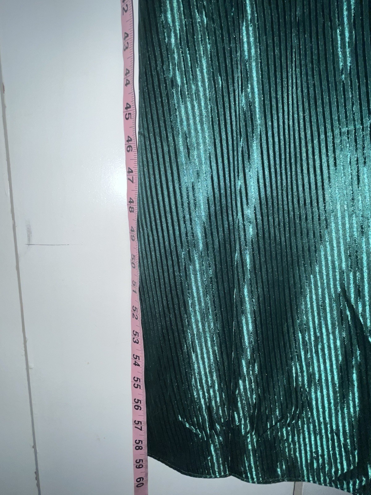 VTG Plus Size 2X Petra Fashions Emerald Green Nightgown CrissCross Back Illusion