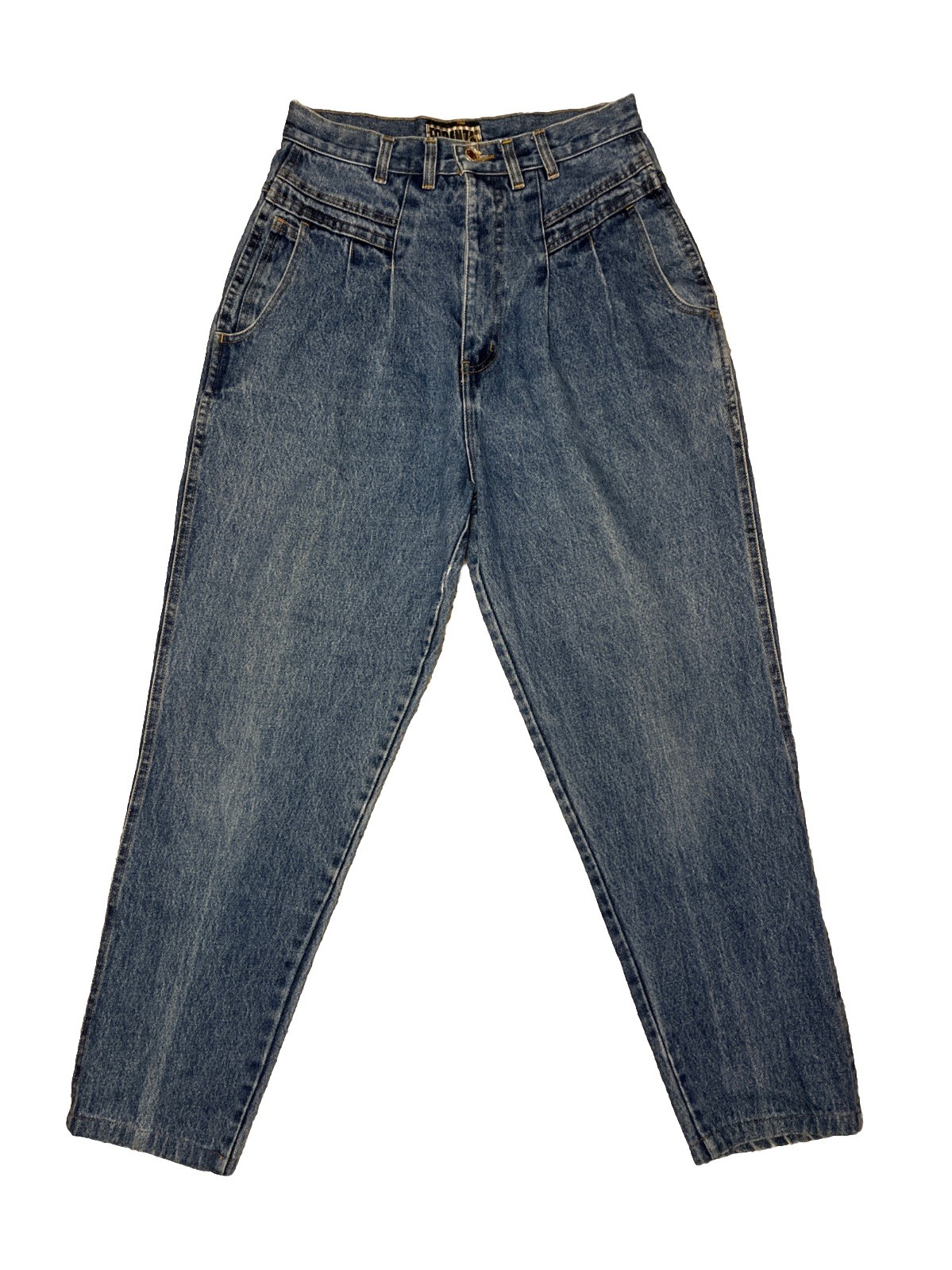 VTG 80s Forenza Mom Jeans Sz 10 High Waisted Pleated Medium Wash