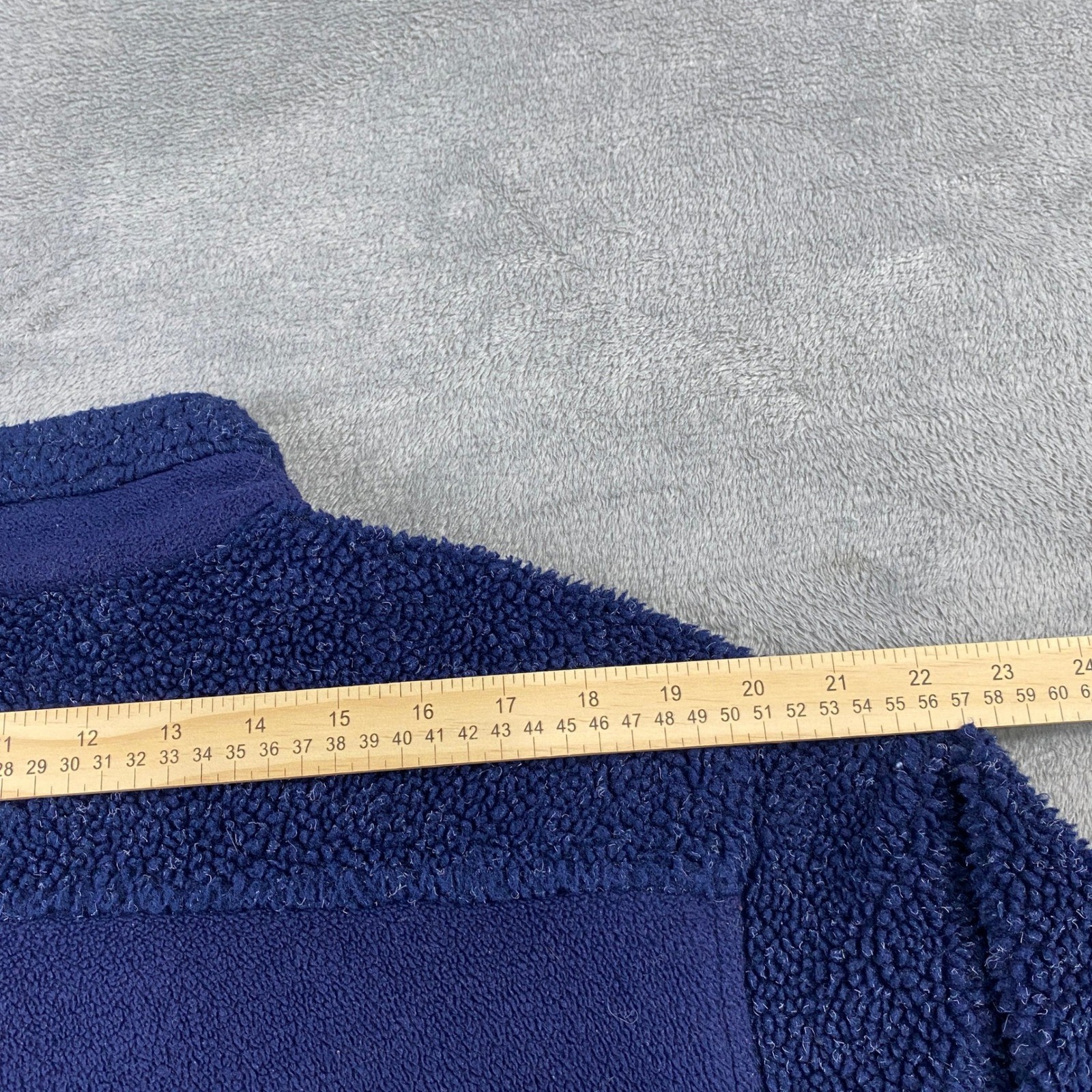 VTG Northern Reflections Fleece Jacket Cabincore Navy Leaf Embroidery Full Zip