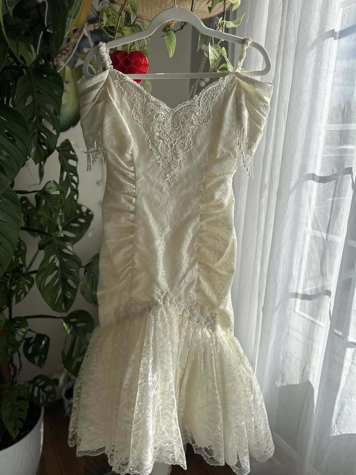 Vintage Bari Jay Lace Mermaid Style Dress