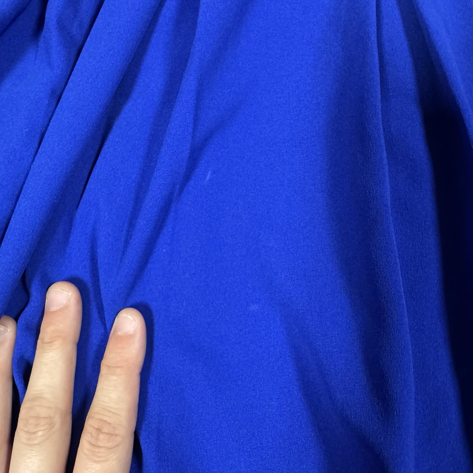 1960s Era Women’s Mod Dress Cobalt Blue Collared Size Medium Button Details