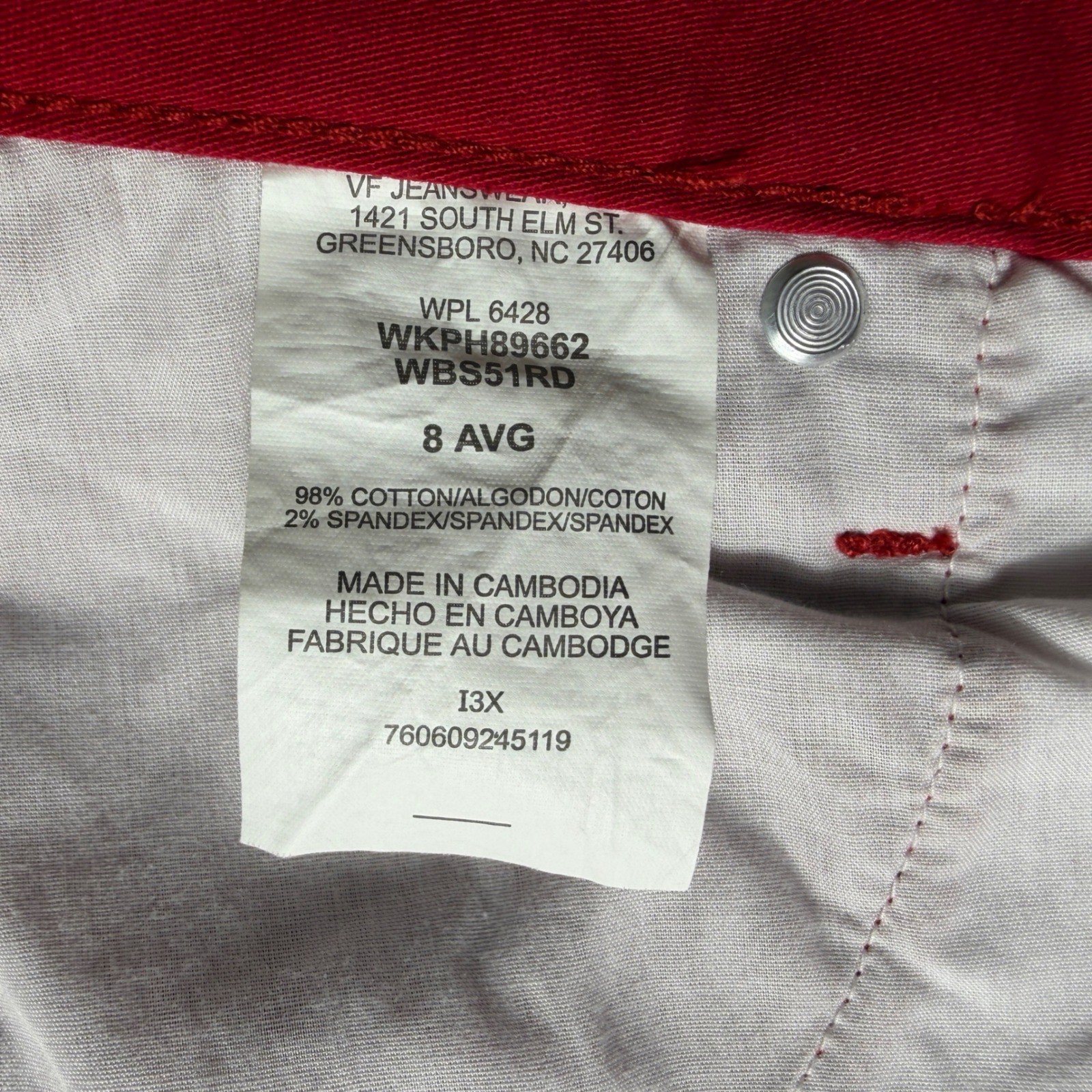 Vintage Wrangler Blues Red Denim Shorts – Women&rsquo;s Size 8 AVG
